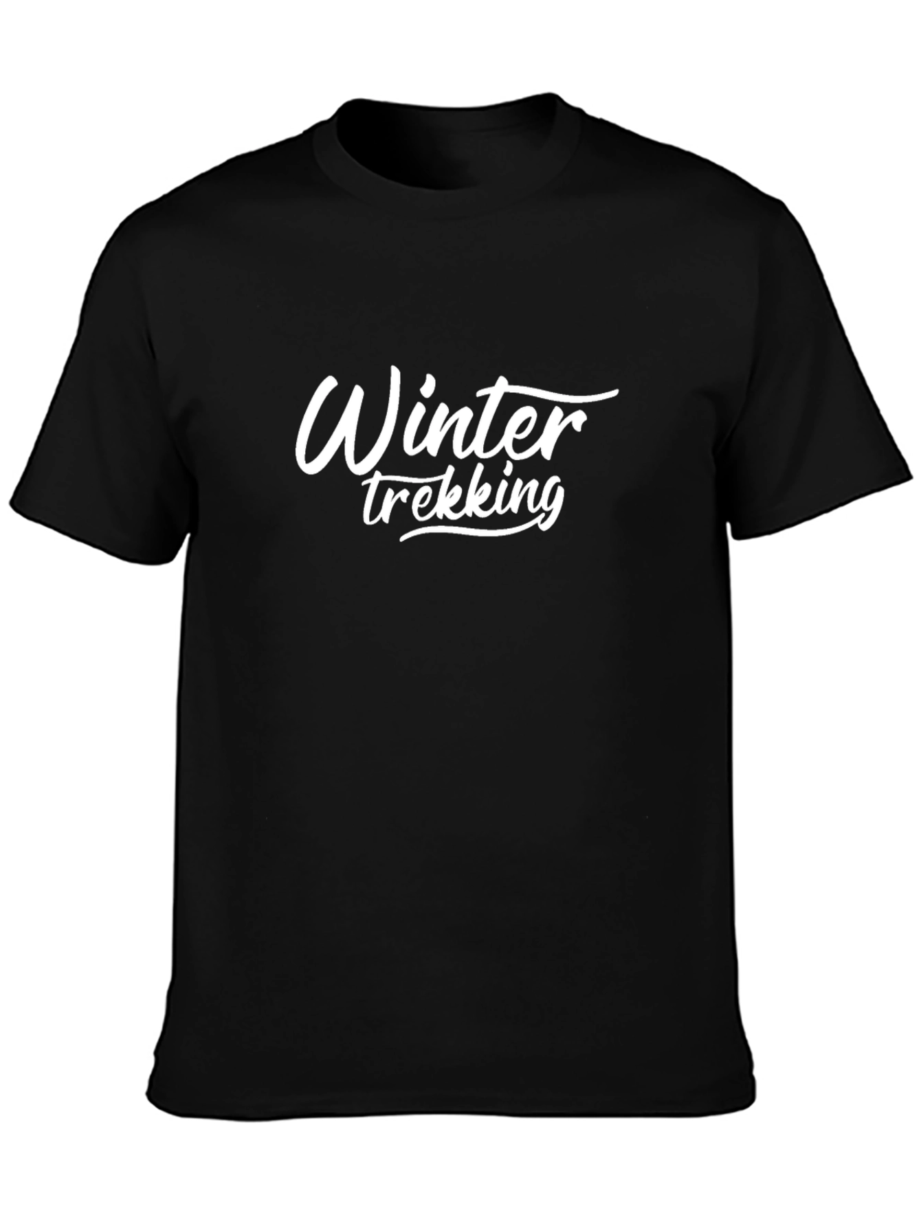Winter Trekking Black T-Shirt