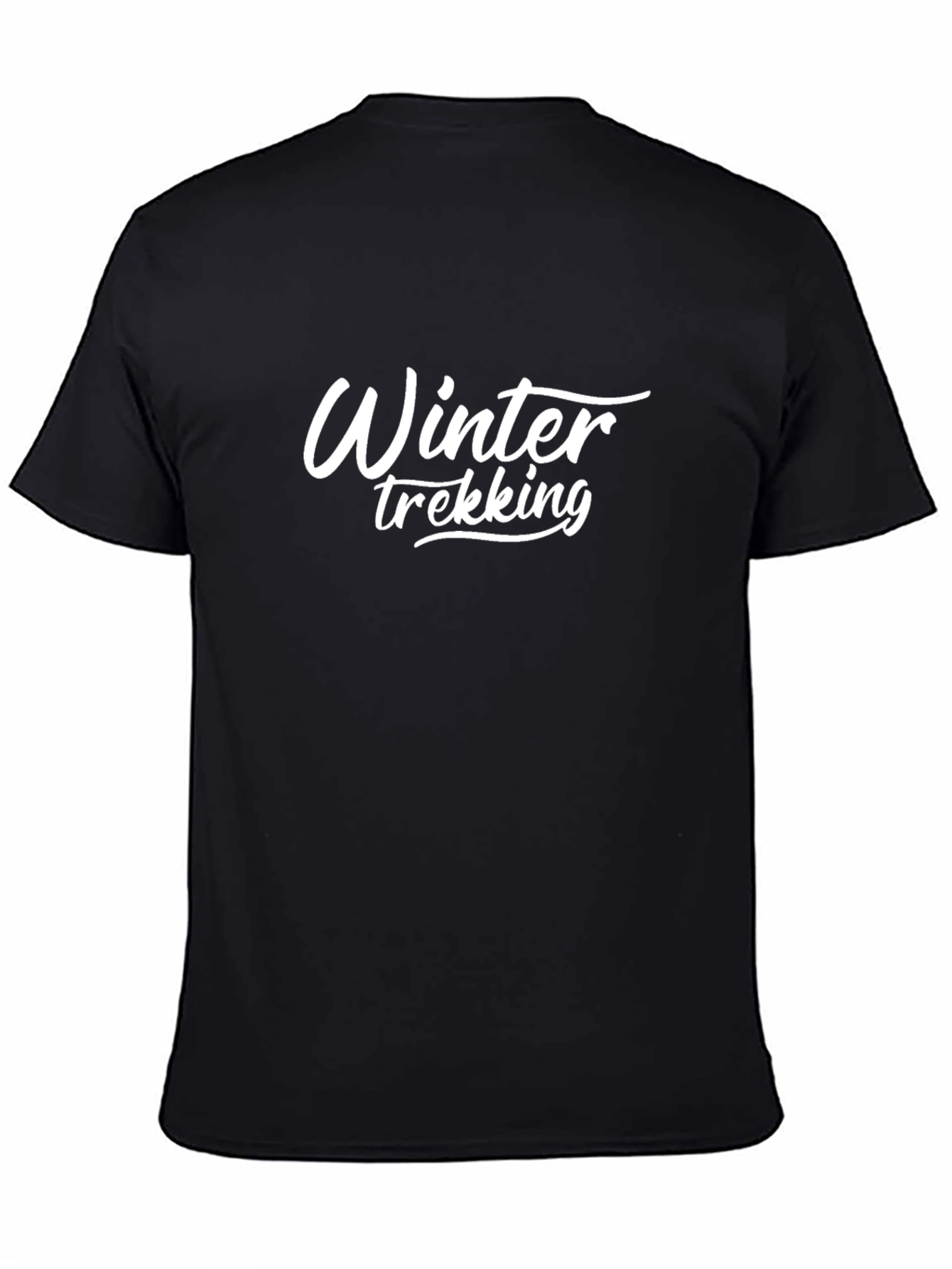Winter Trekking Black T-Shirt