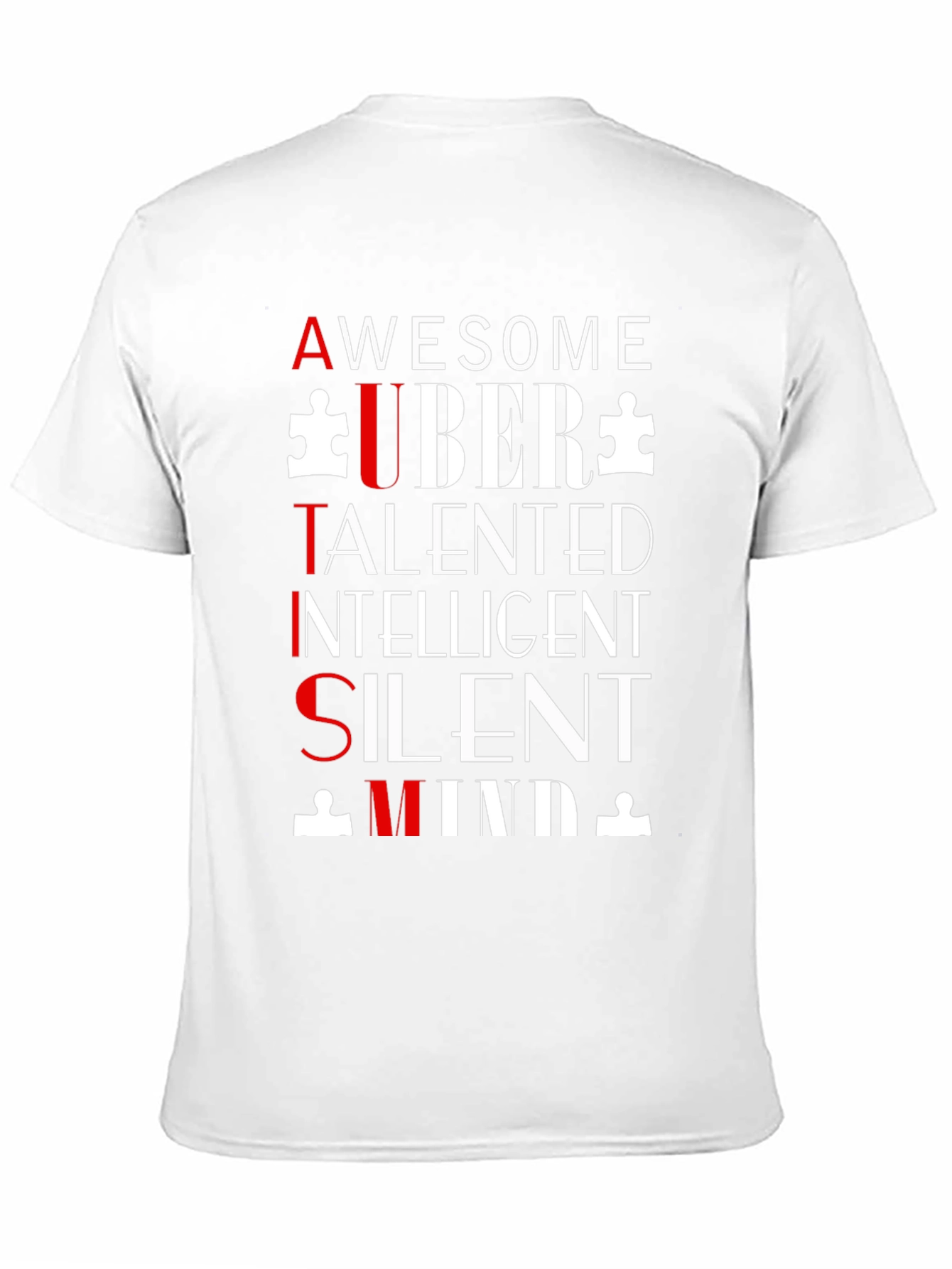 Autism Awareness Graphic Tee - Awesome Uber Talented
