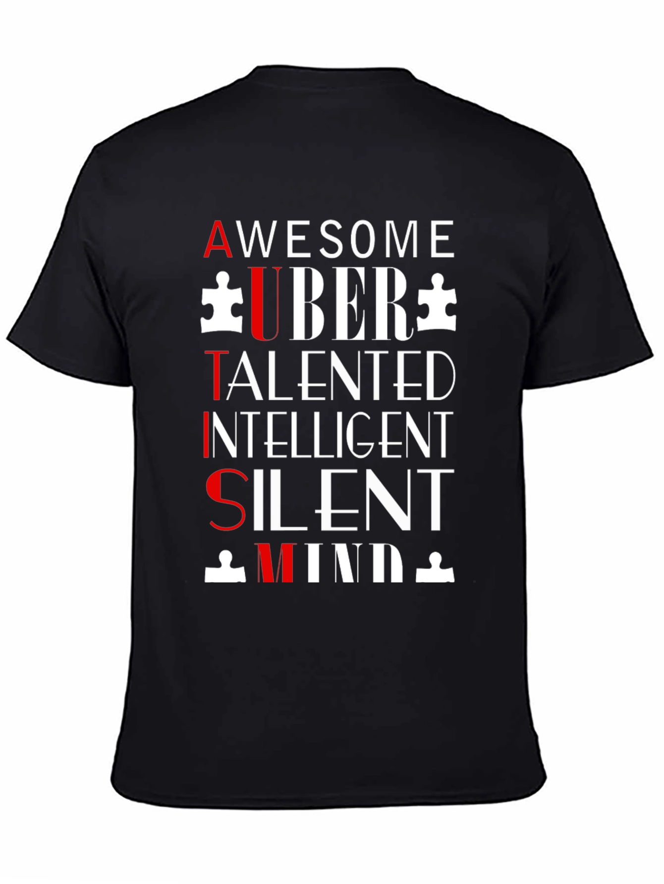 Autism Awareness Graphic Tee - Awesome Uber Talented