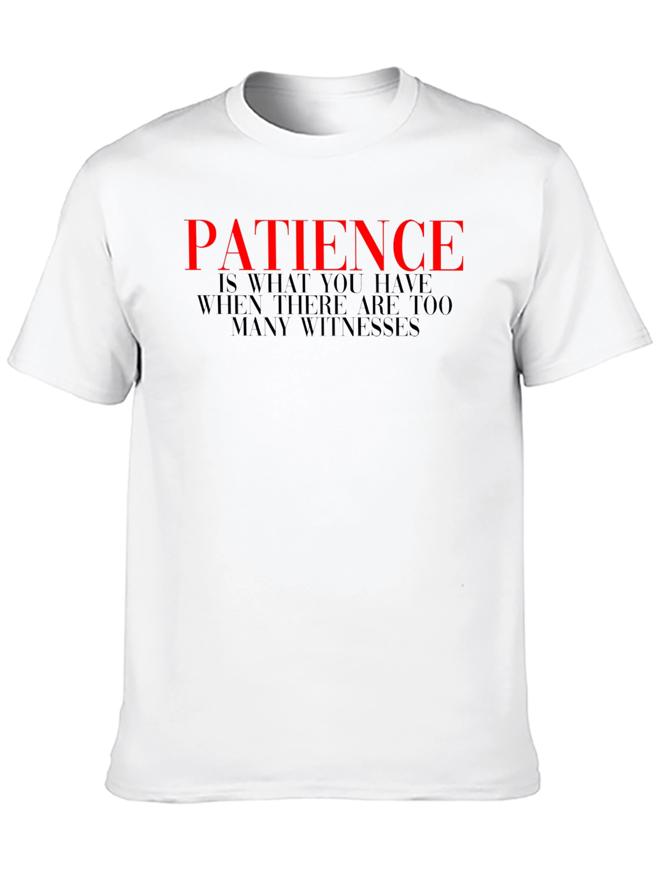 Patience Graphic Tee - Black