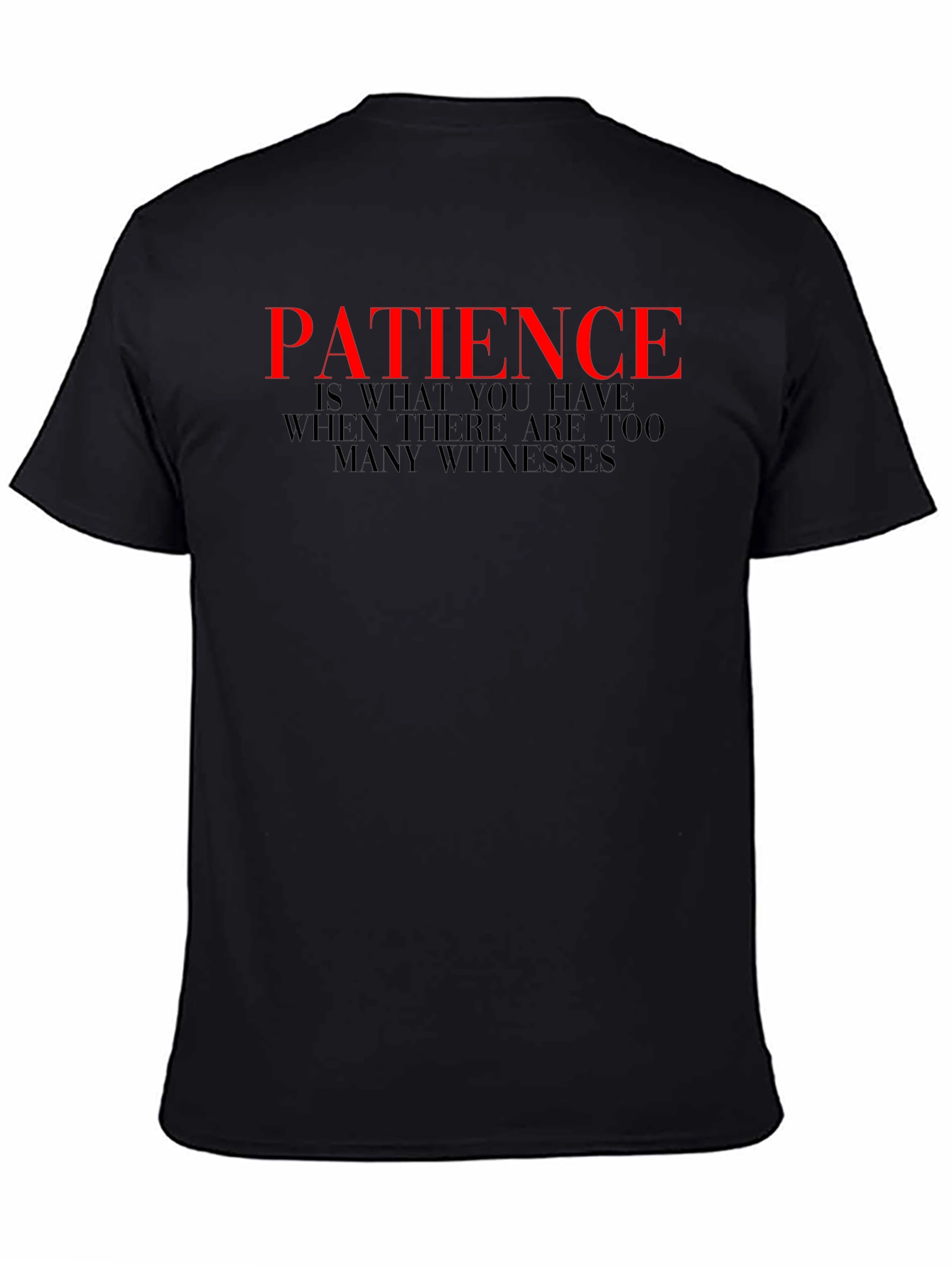 Patience Graphic Tee - Black