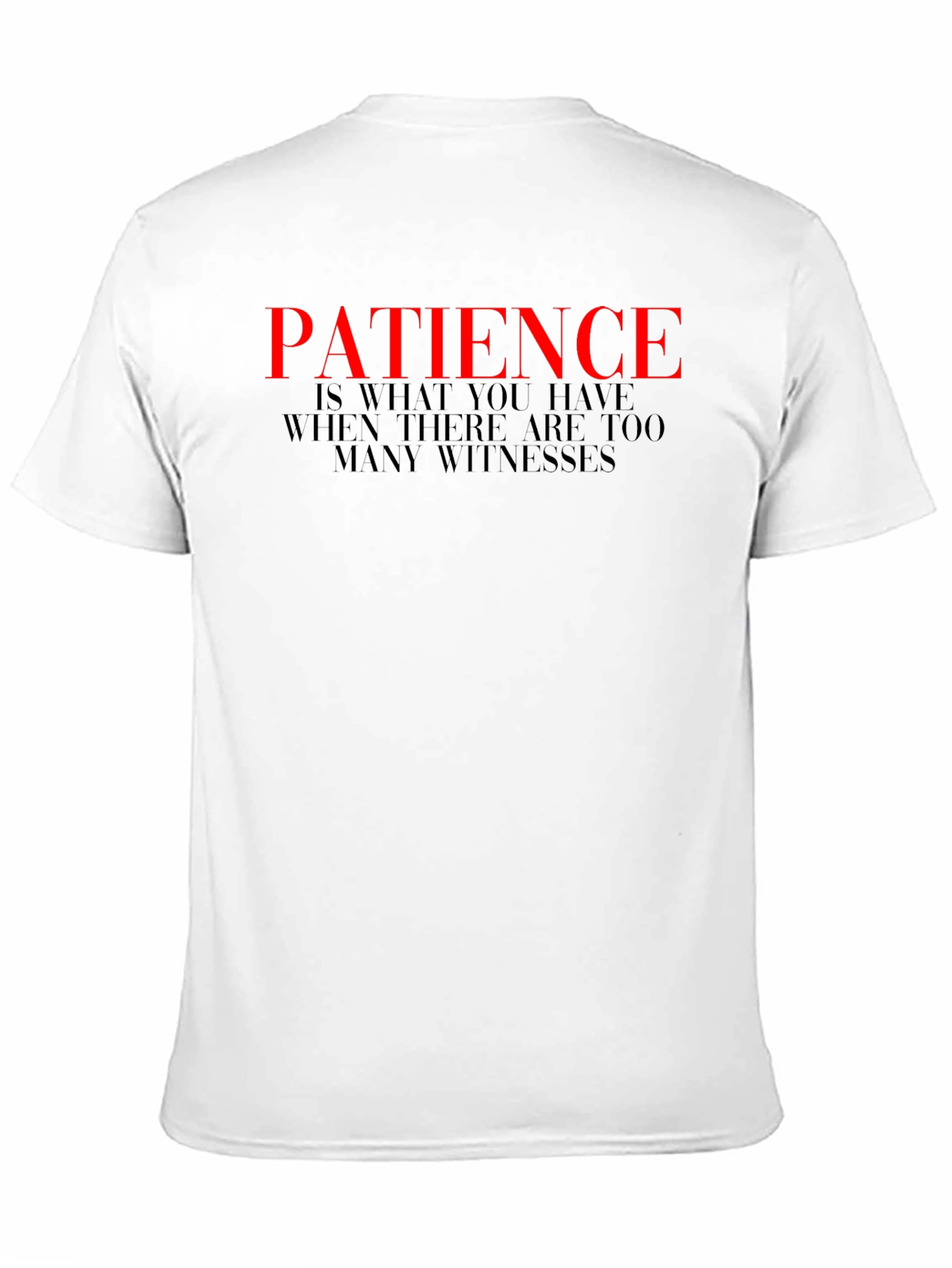 Patience Graphic Tee - Black