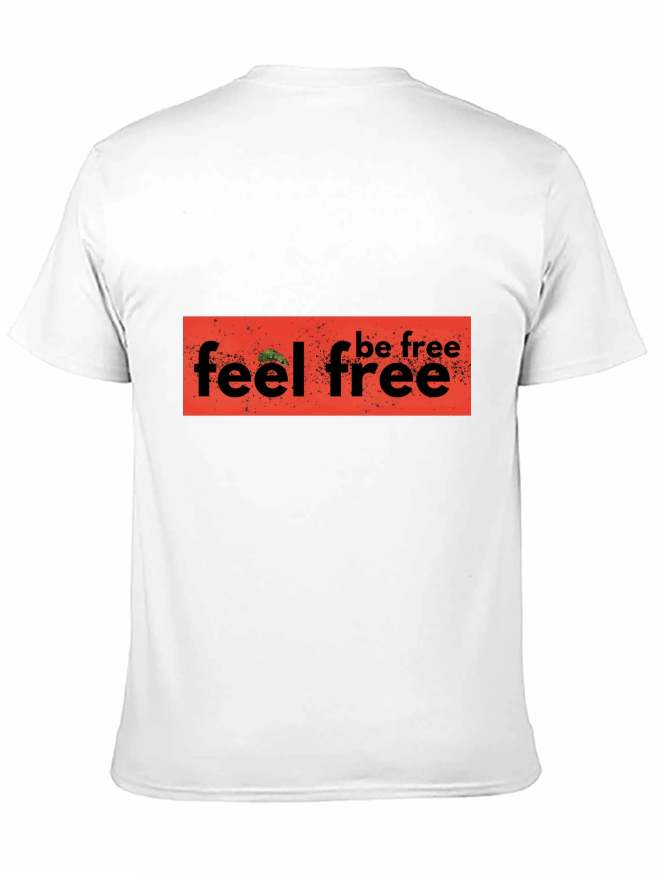Feel Free Graphic Black T-Shirt