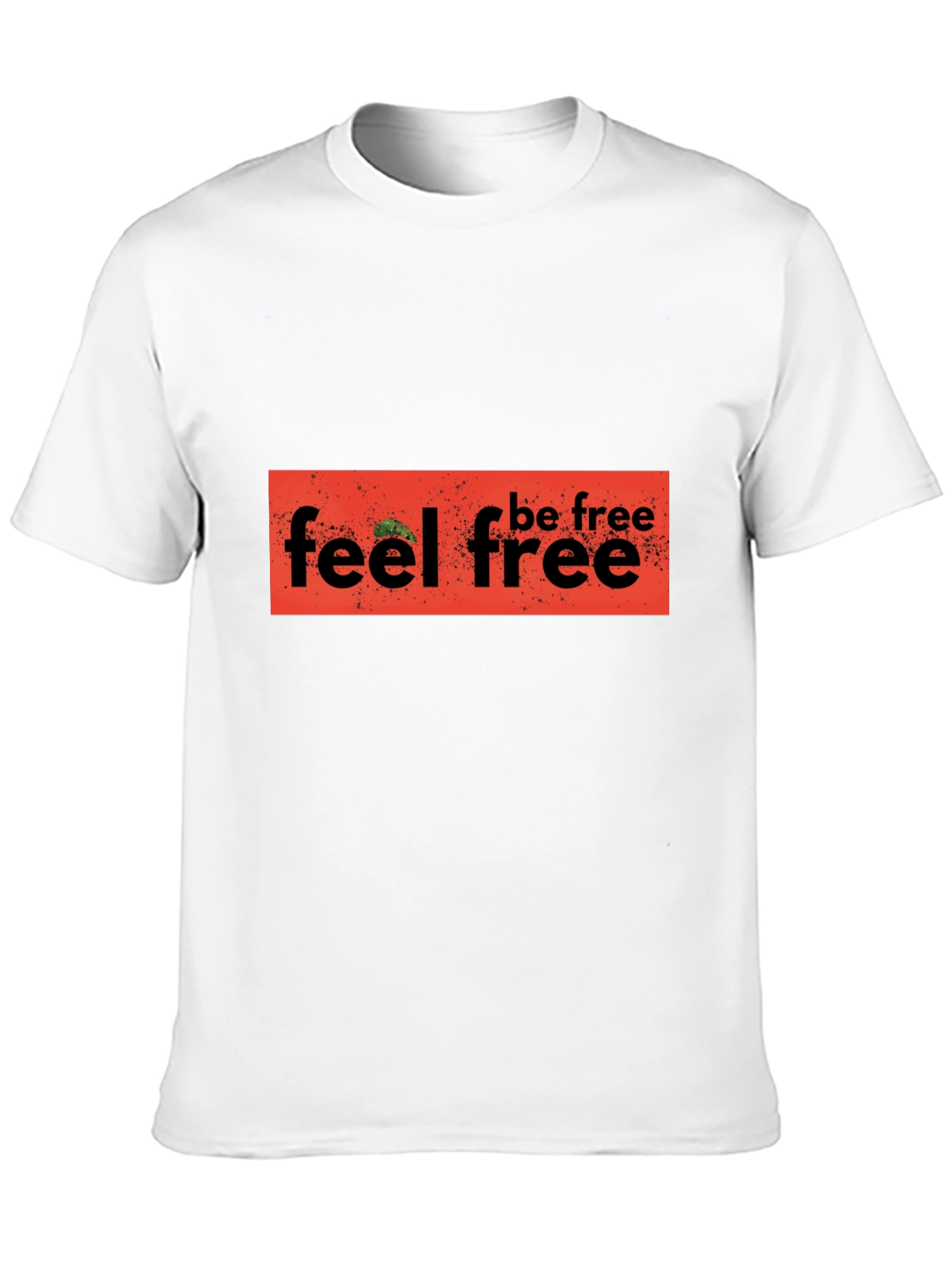 Feel Free Graphic Black T-Shirt