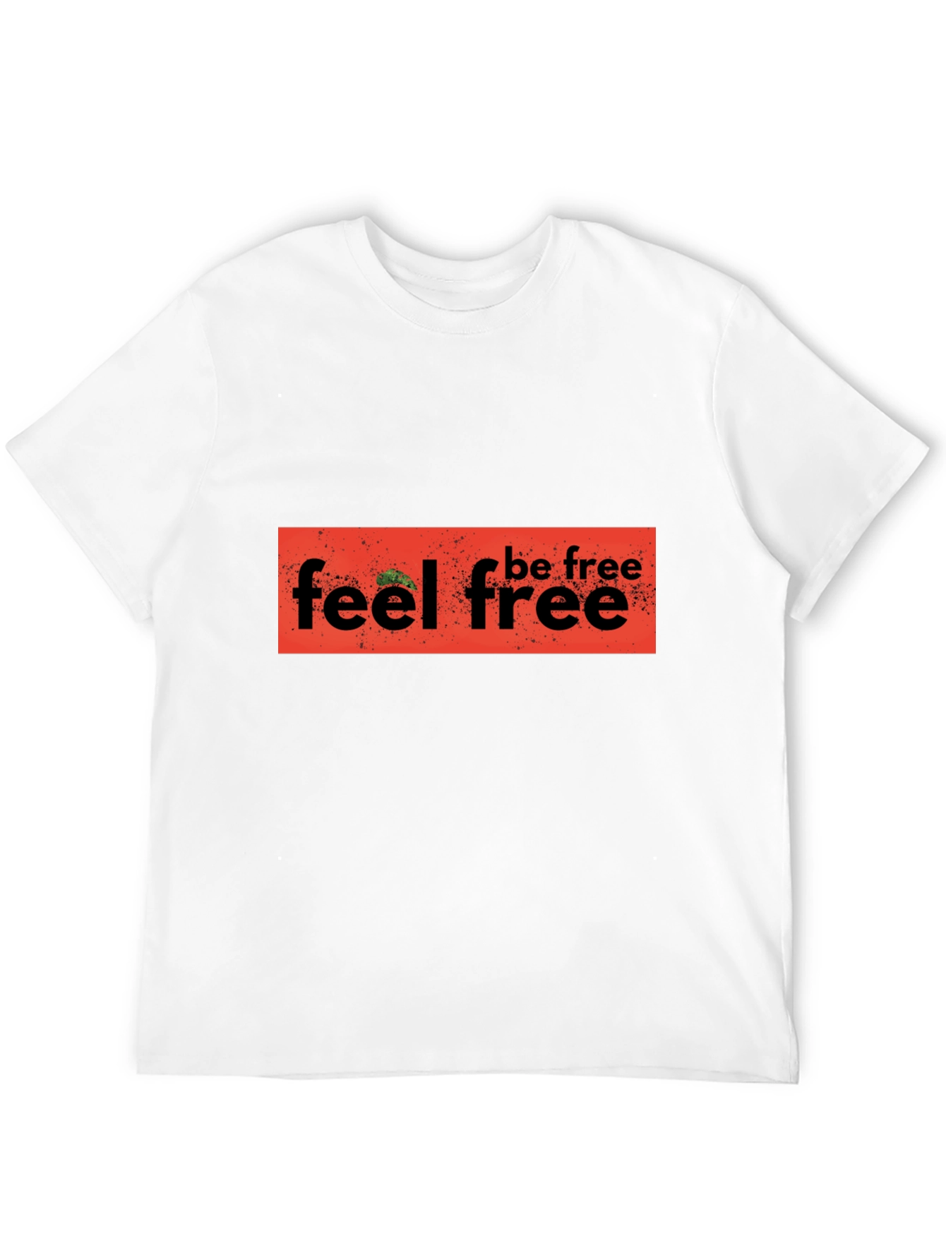 Feel Free Graphic Black T-Shirt