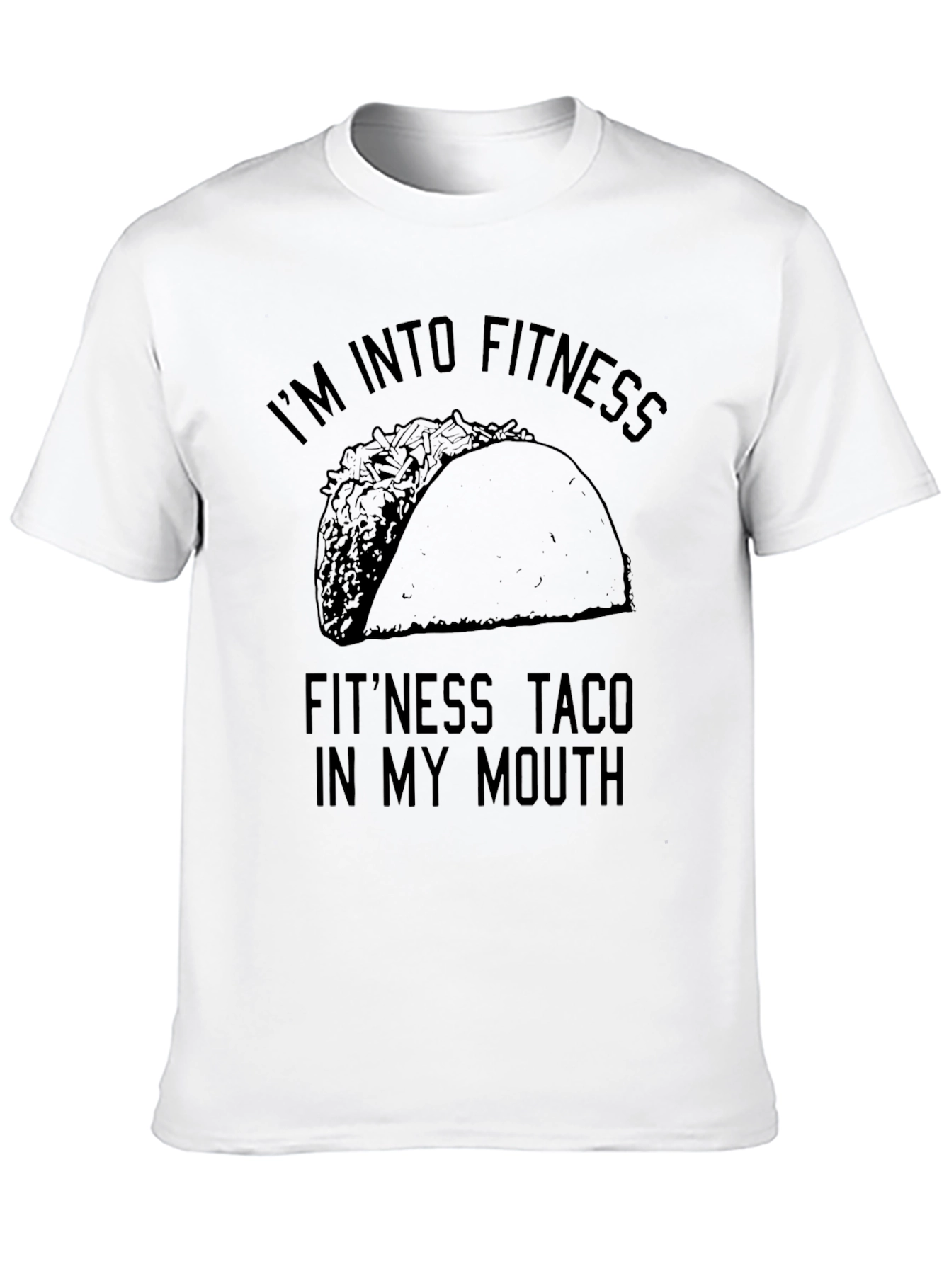 Fitness Taco Funny Graphic Tee Shirt