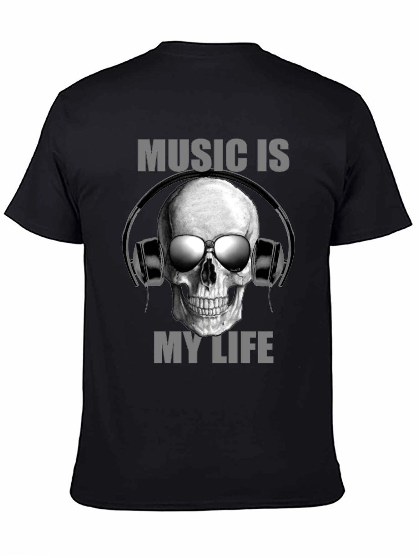 Music is My Life Skull Tee