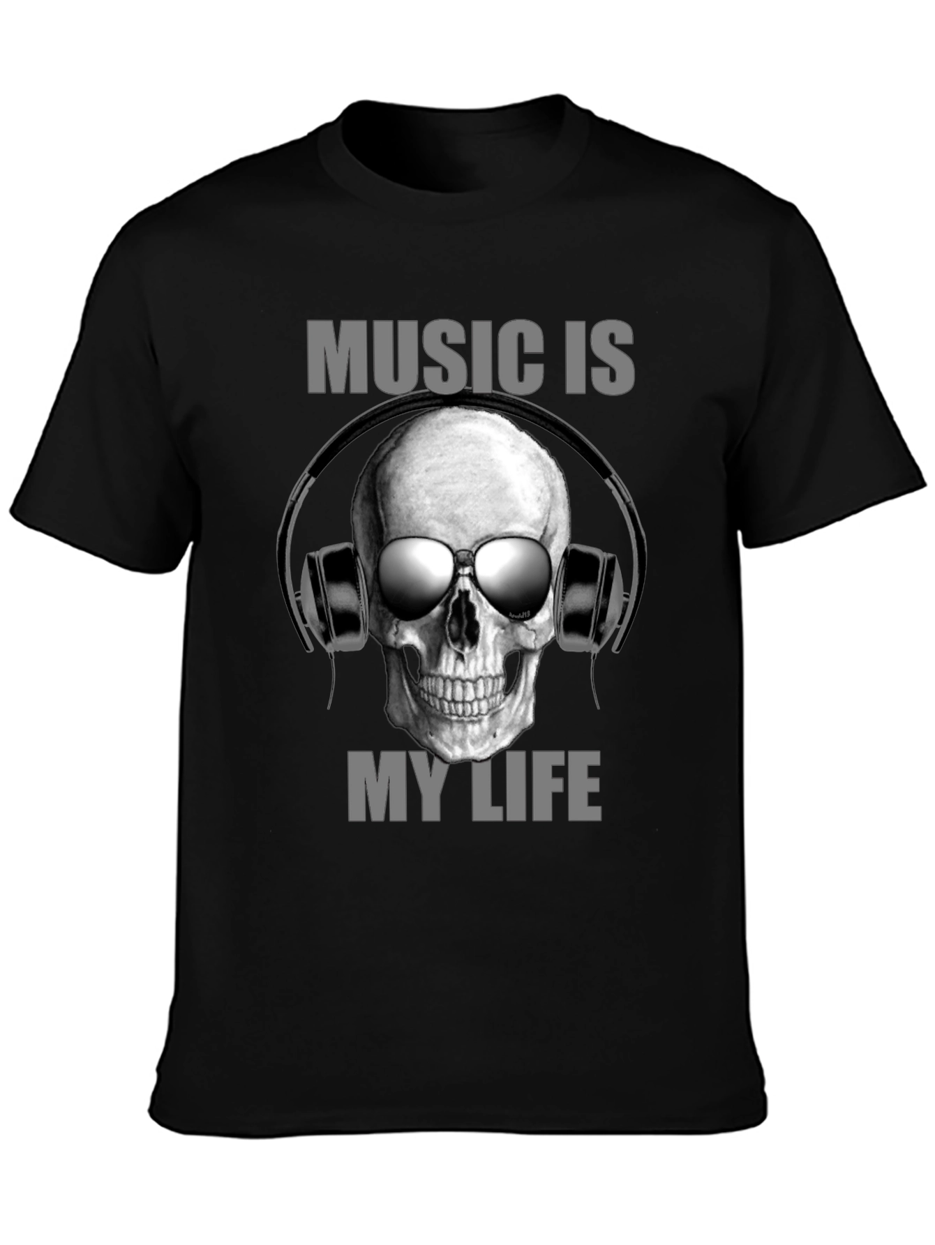 Music is My Life Skull Tee