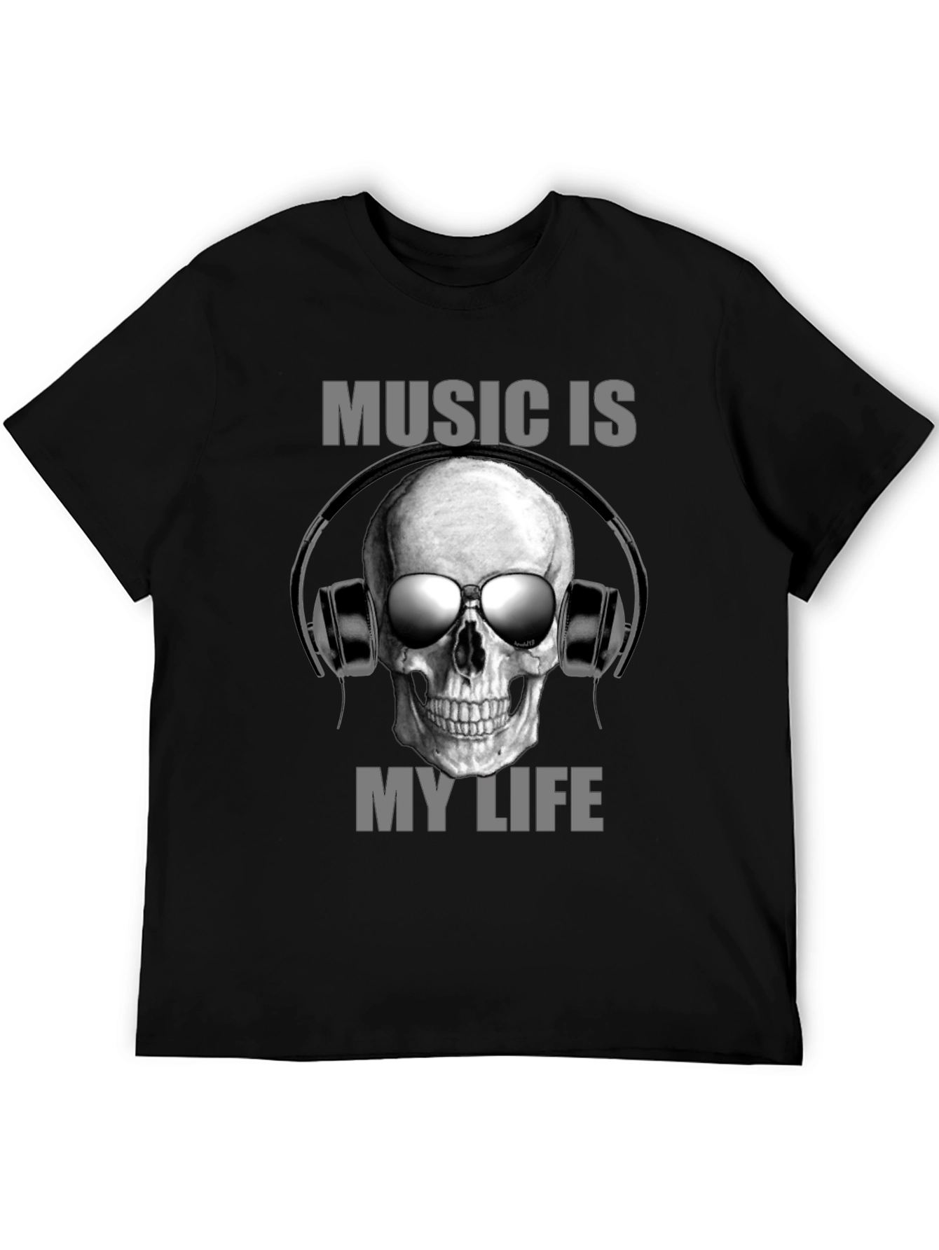 Music is My Life Skull Tee