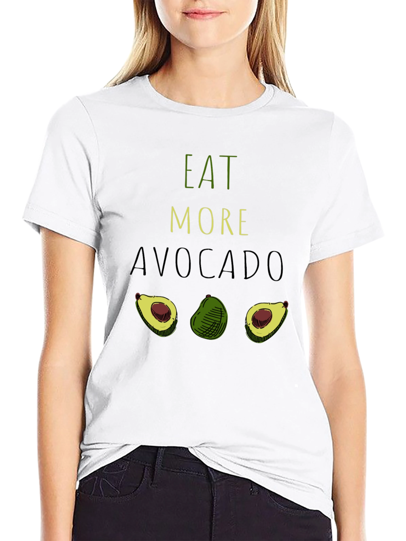 Eat More Avocado T-Shirt - Funny Graphic Tee
