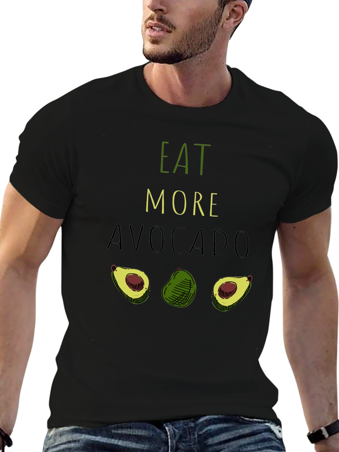 Eat More Avocado T-Shirt - Funny Graphic Tee