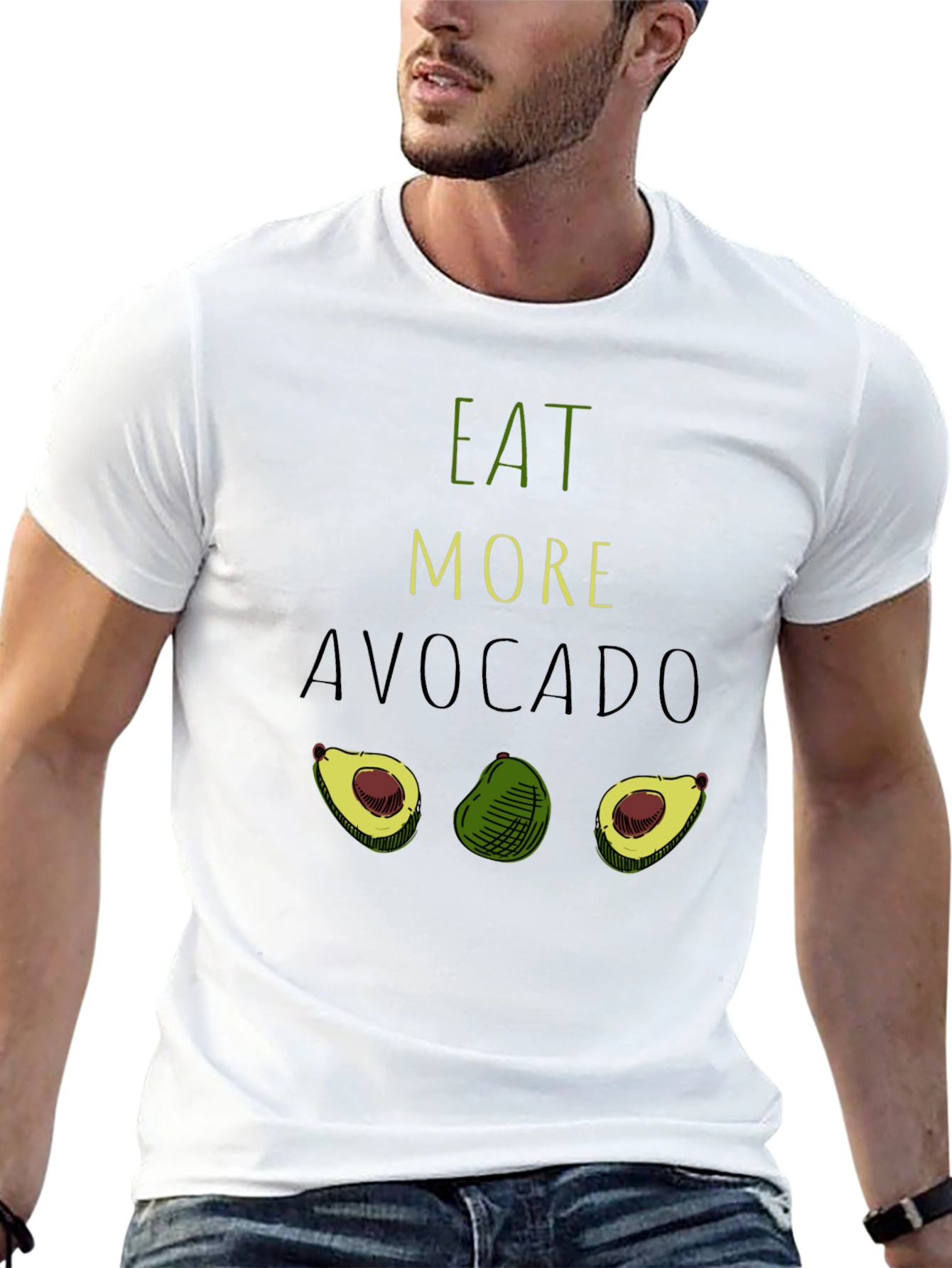 Eat More Avocado T-Shirt - Funny Graphic Tee