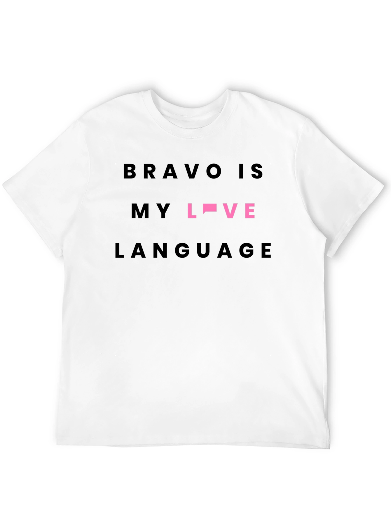 Bravo Is My Love Language Black Tee