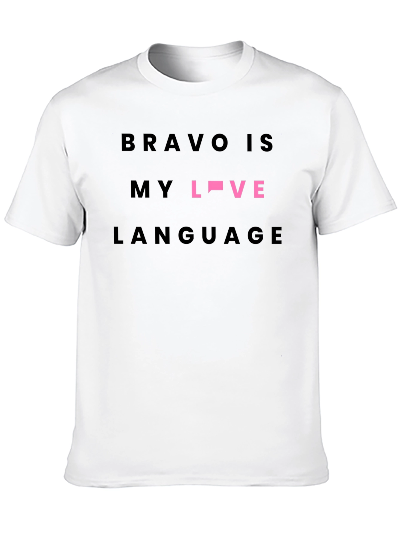 Bravo Is My Love Language Black Tee