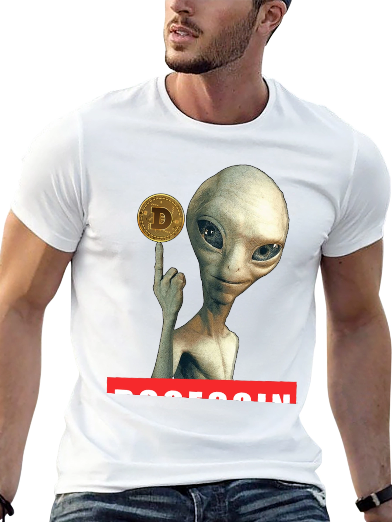 Alien Dogecoin T-Shirt - Crypto Tee