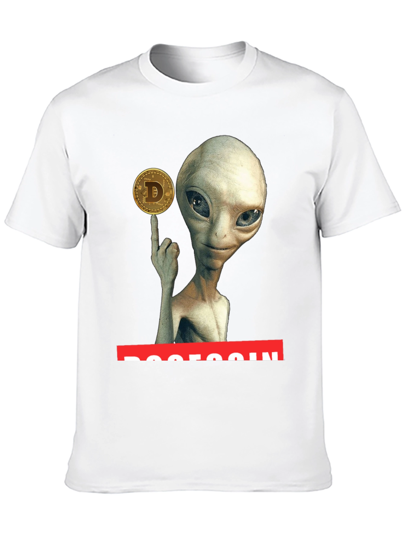 Alien Dogecoin T-Shirt - Crypto Tee