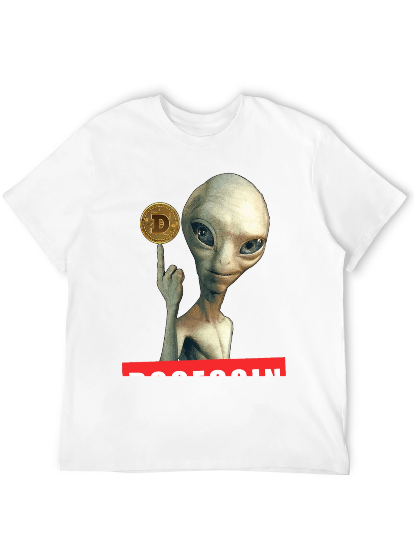 Alien Dogecoin T-Shirt - Crypto Tee