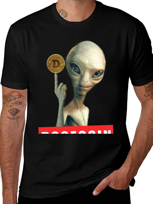 Alien Dogecoin T-Shirt - Crypto Tee
