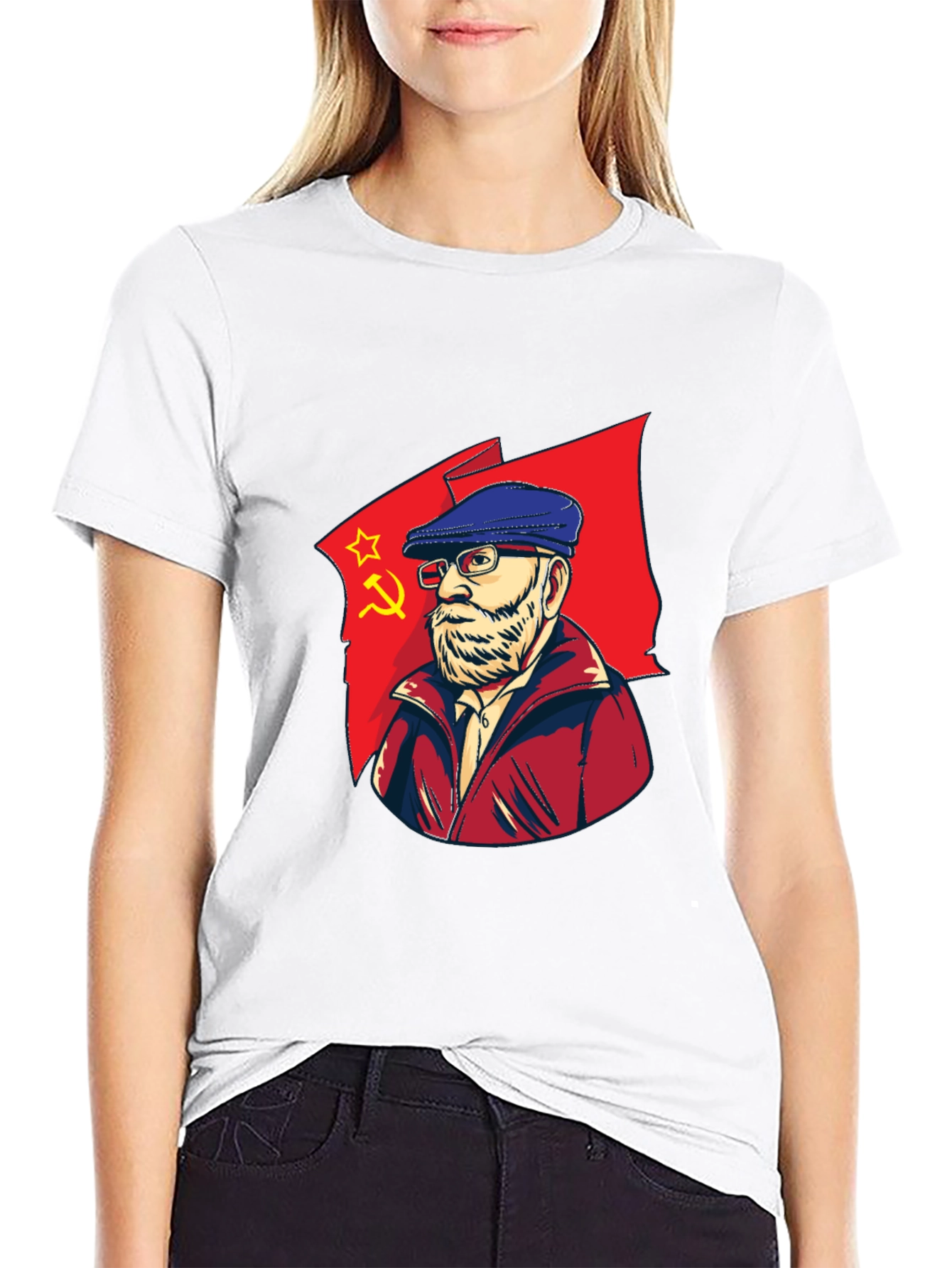 Political Design Black Graphic Tee