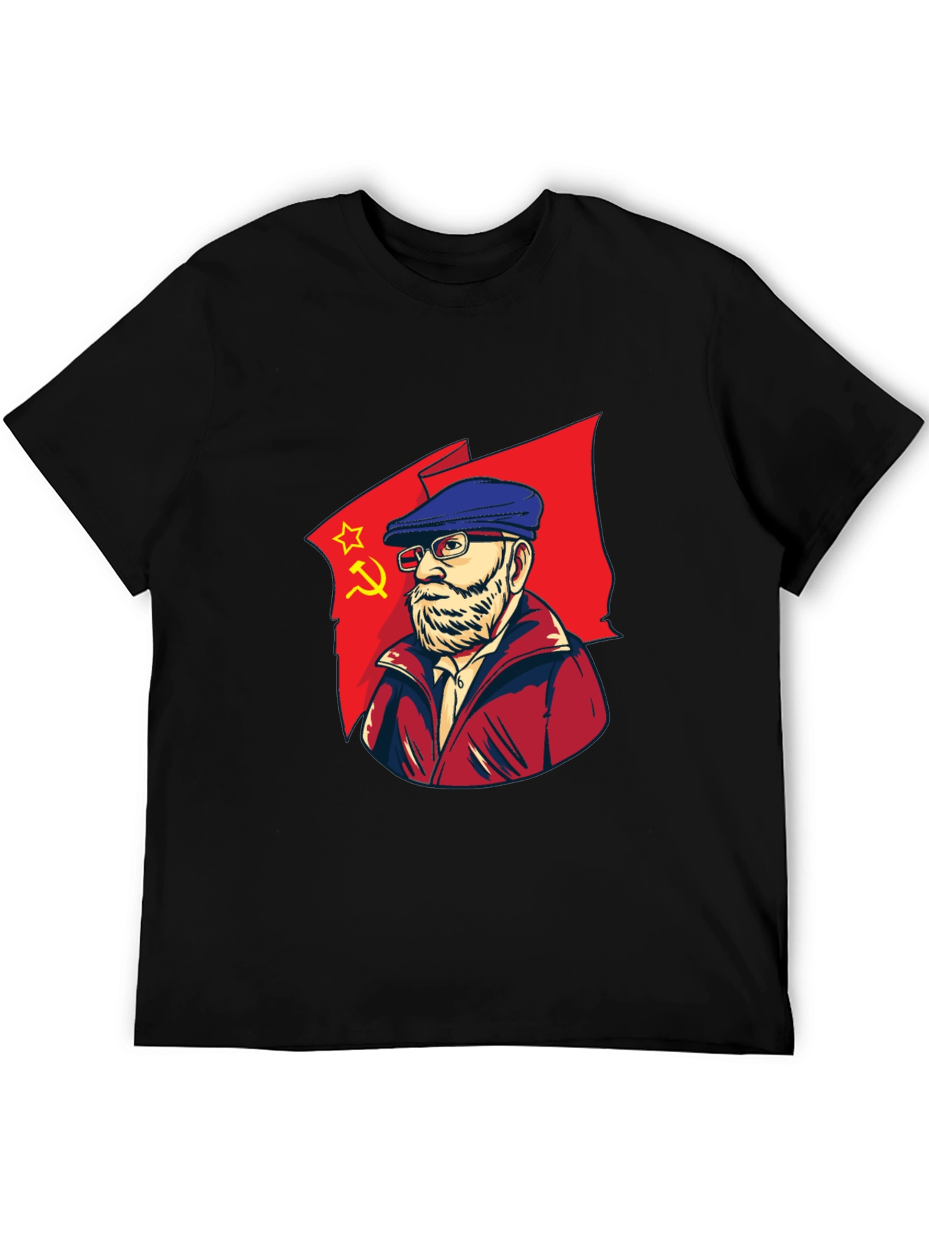 Political Design Black Graphic Tee