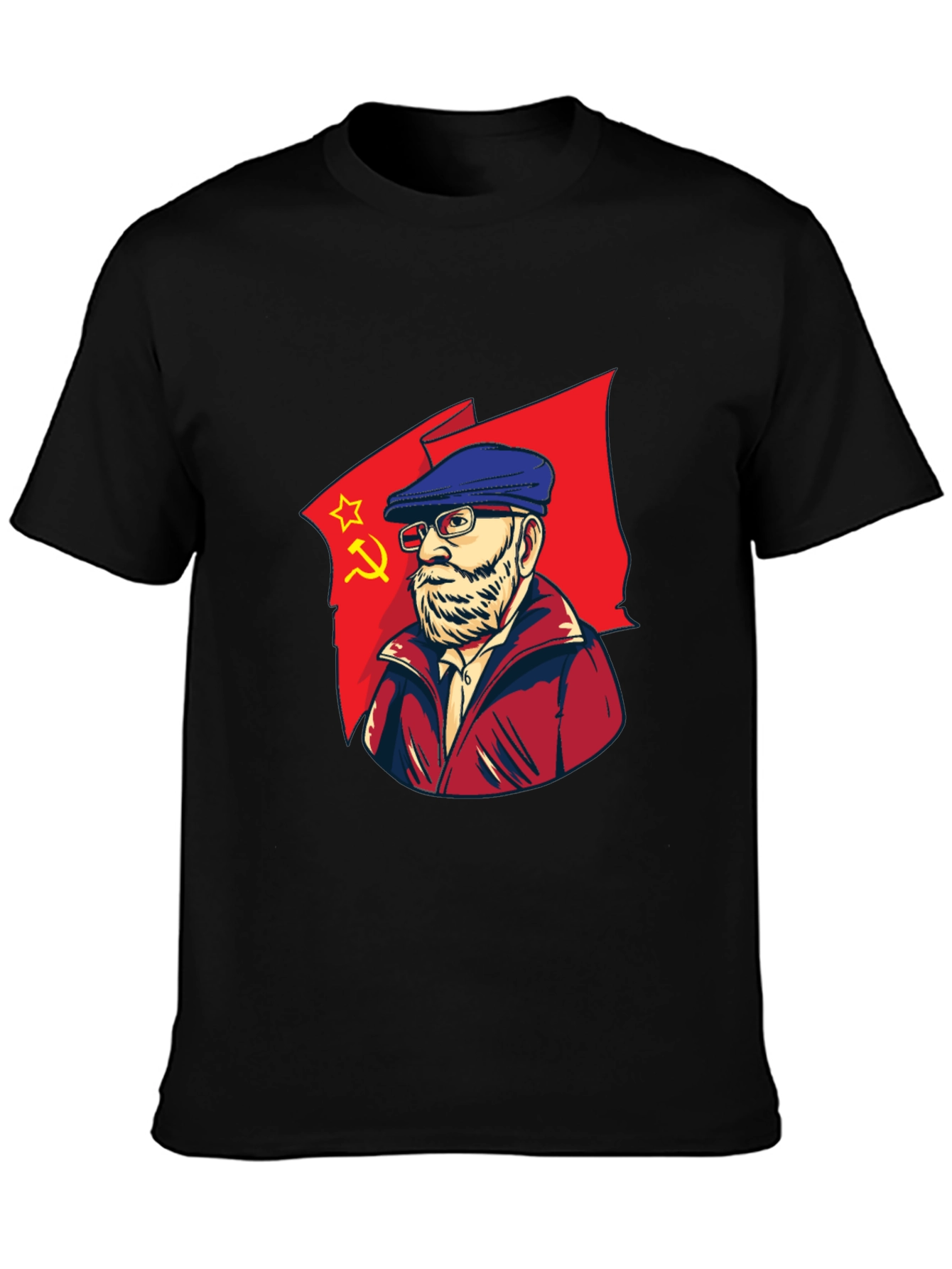 Political Design Black Graphic Tee
