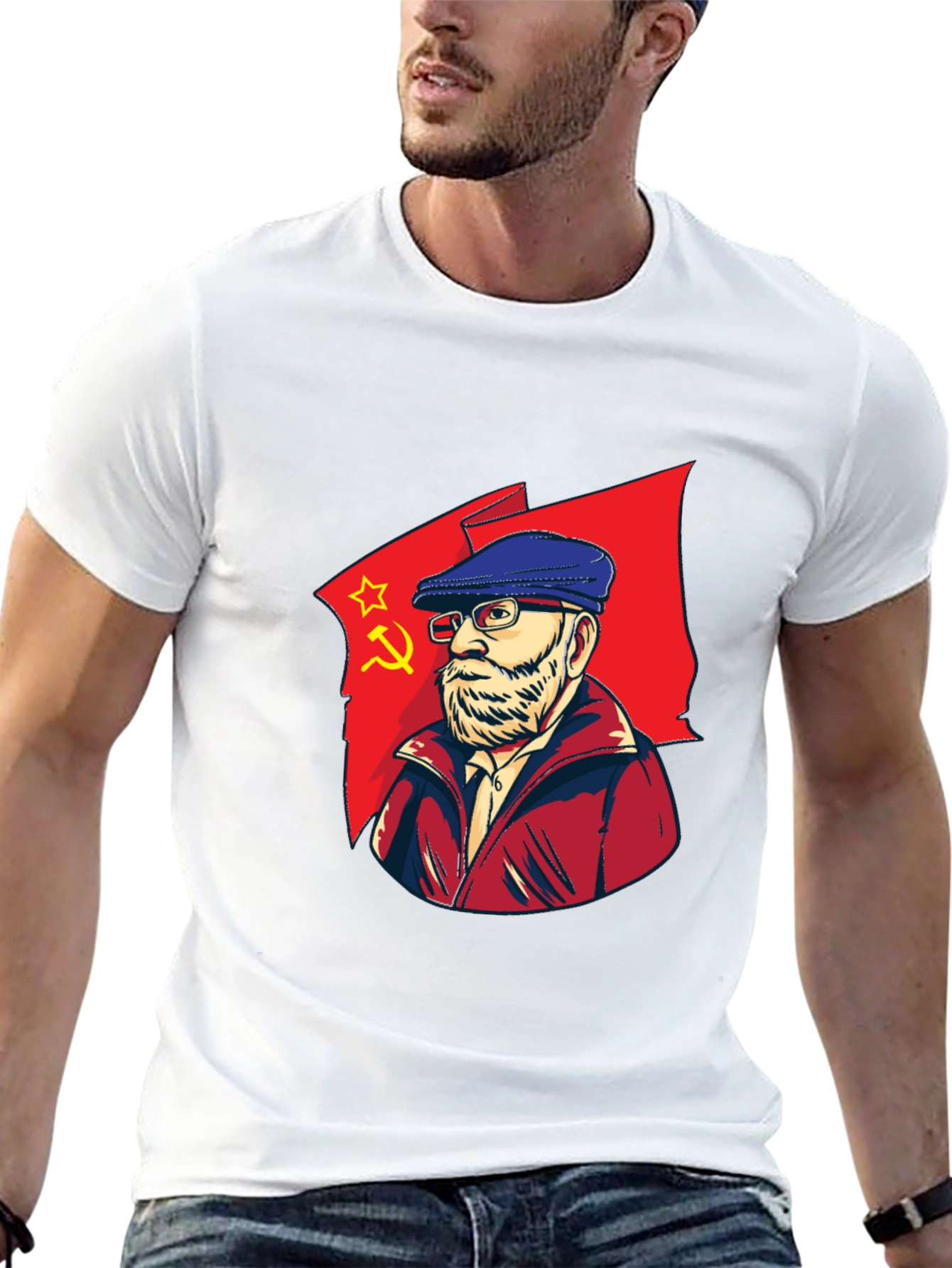 Political Design Black Graphic Tee