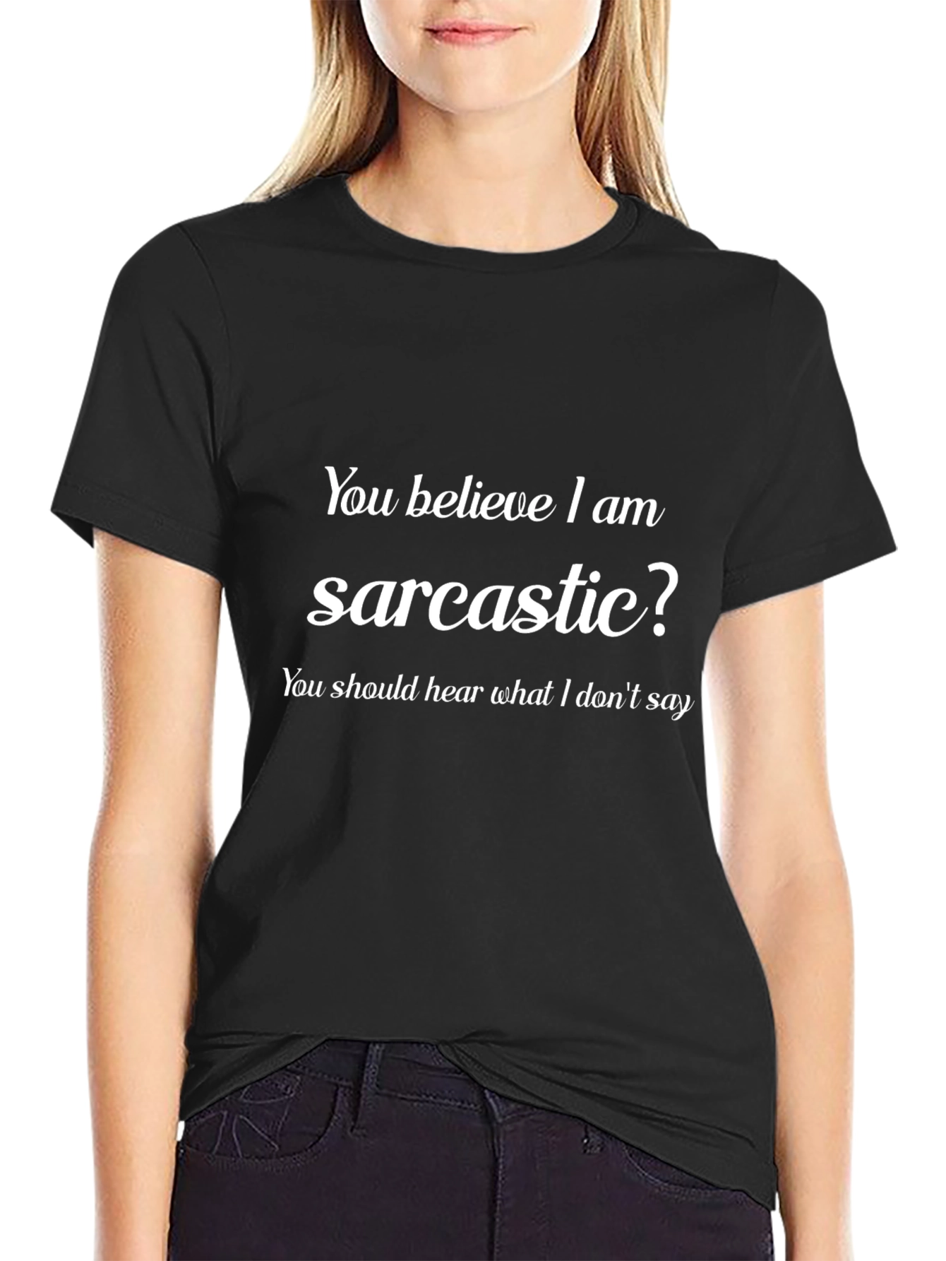 Sarcastic Humor Graphic Tee - Mens Black T-Shirt