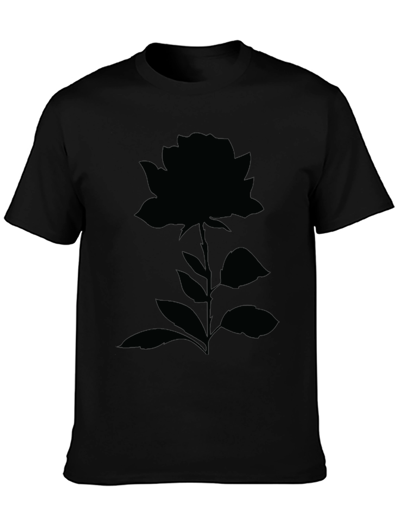 Black Rose Graphic Tee - Stylish & Modern