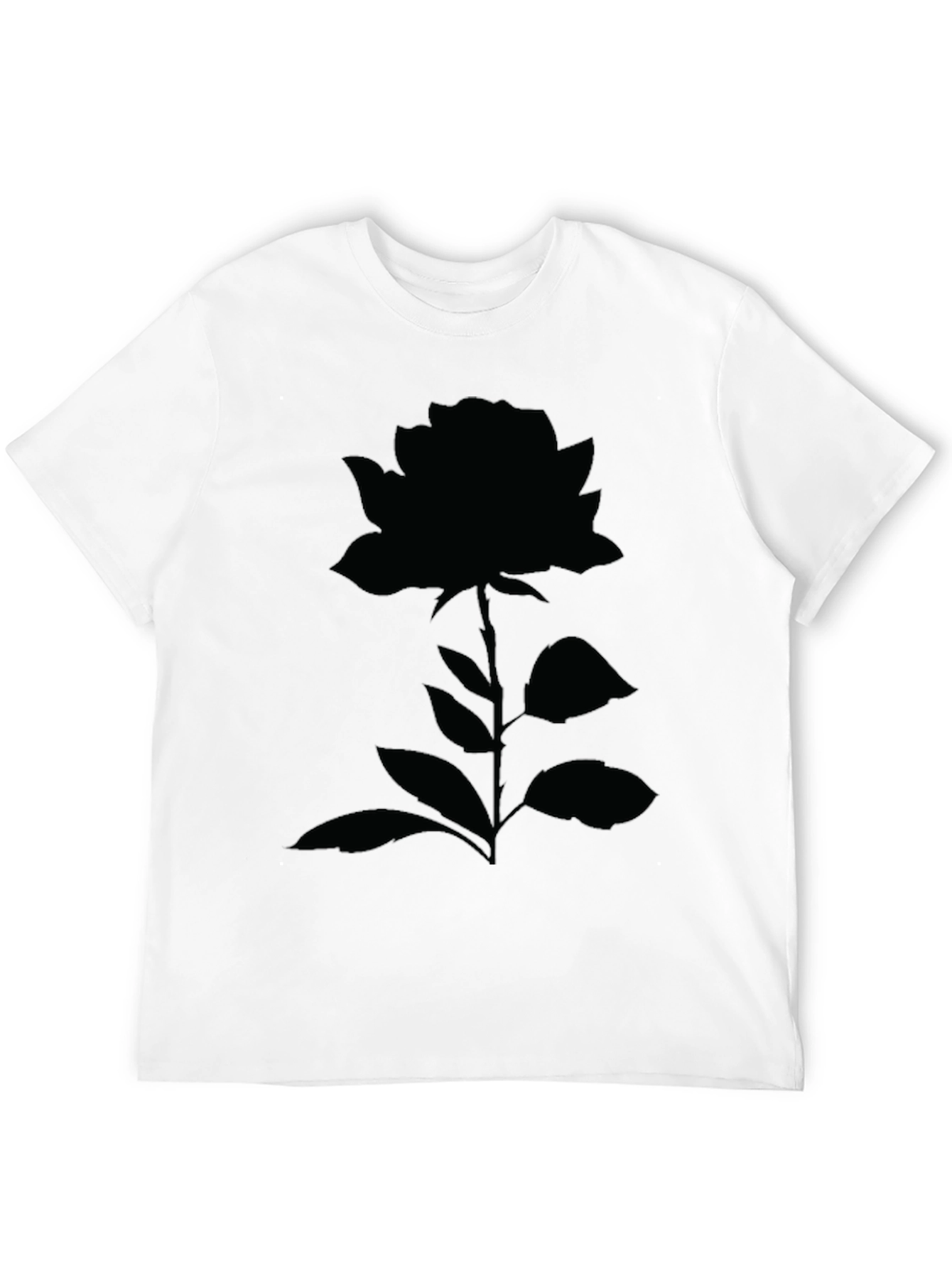 Black Rose Graphic Tee - Stylish & Modern