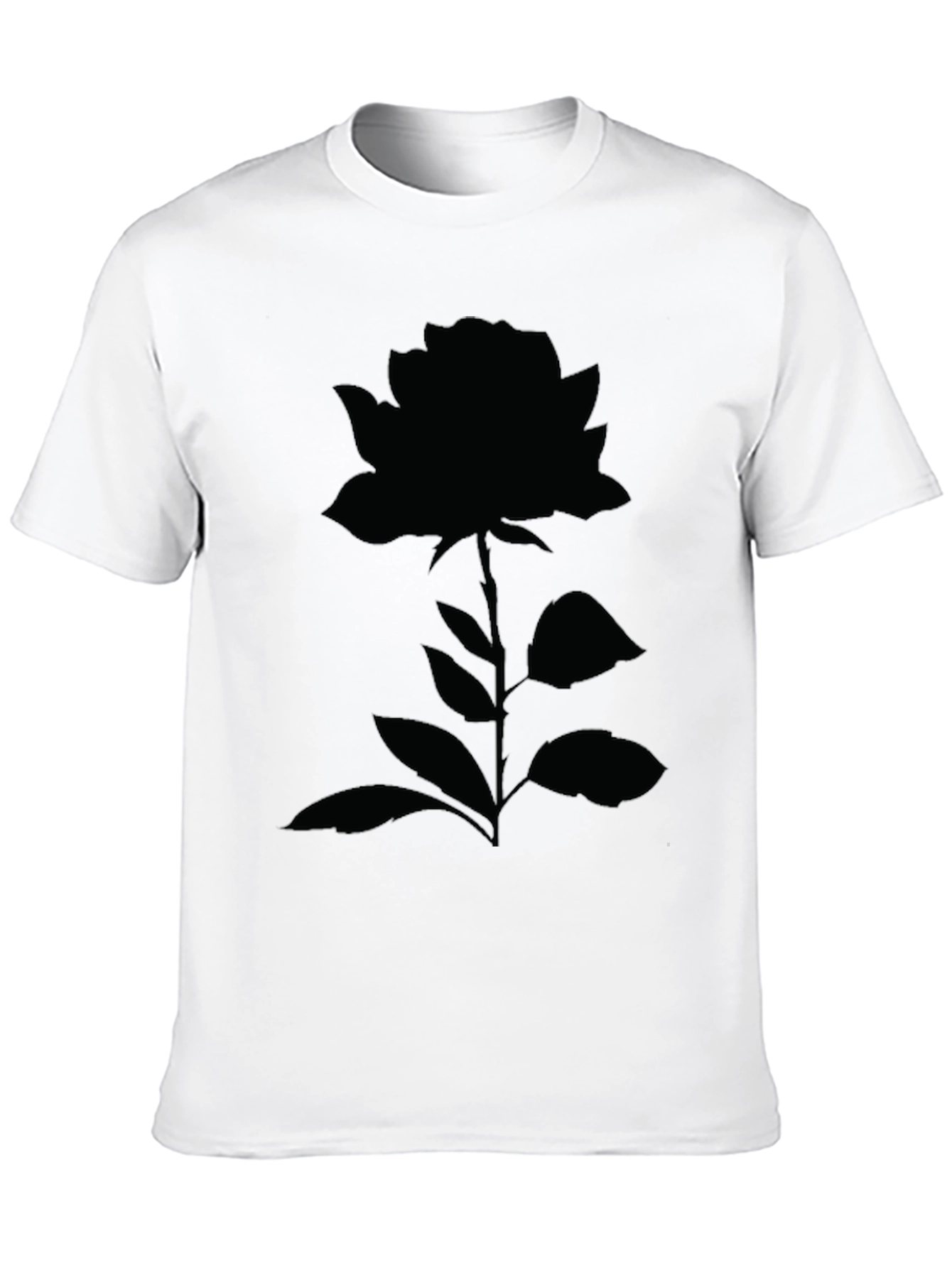 Black Rose Graphic Tee - Stylish & Modern