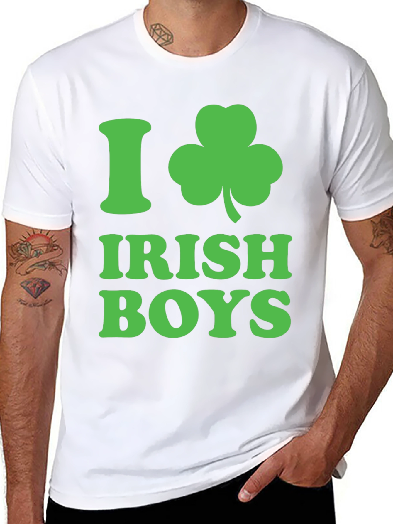 I Heart Irish Boys T-Shirt: St. Patricks Day Apparel