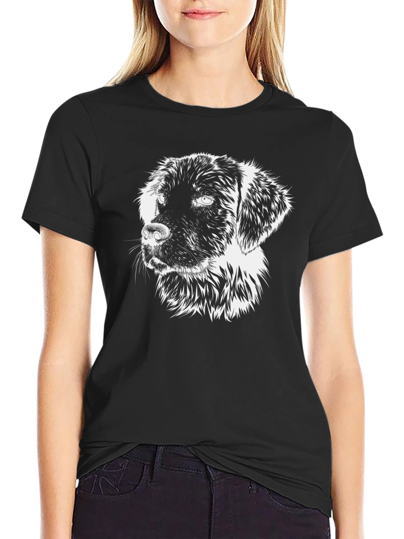Dog Portrait T-Shirt - Stylish Pet Lover Tee