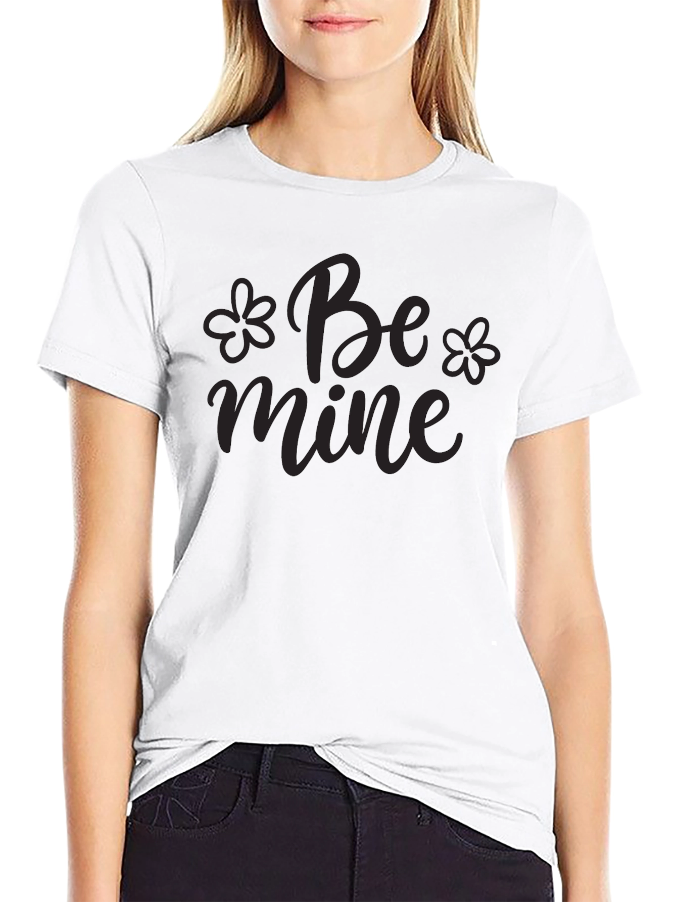Be Mine Black Graphic Tee