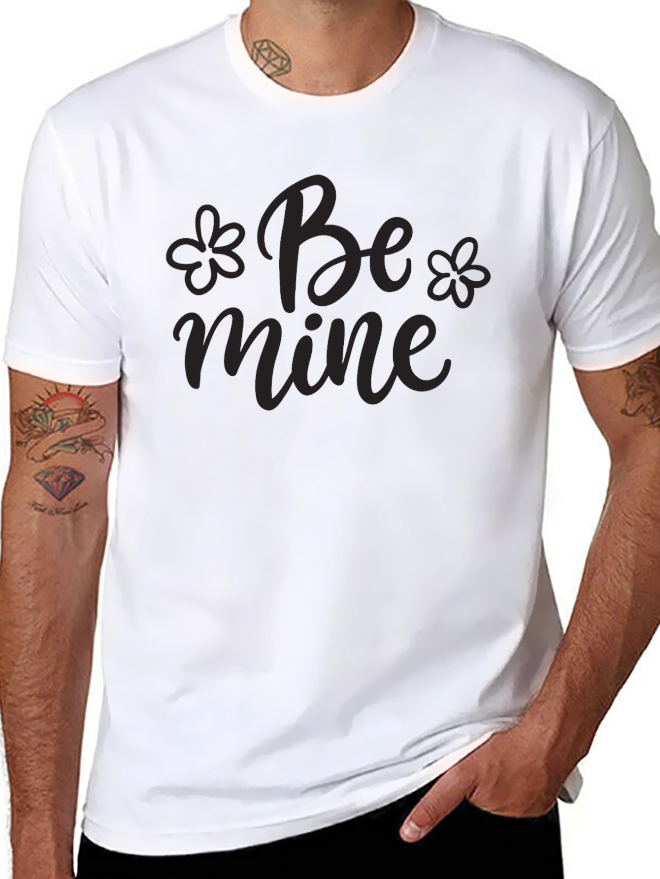 Be Mine Black Graphic Tee