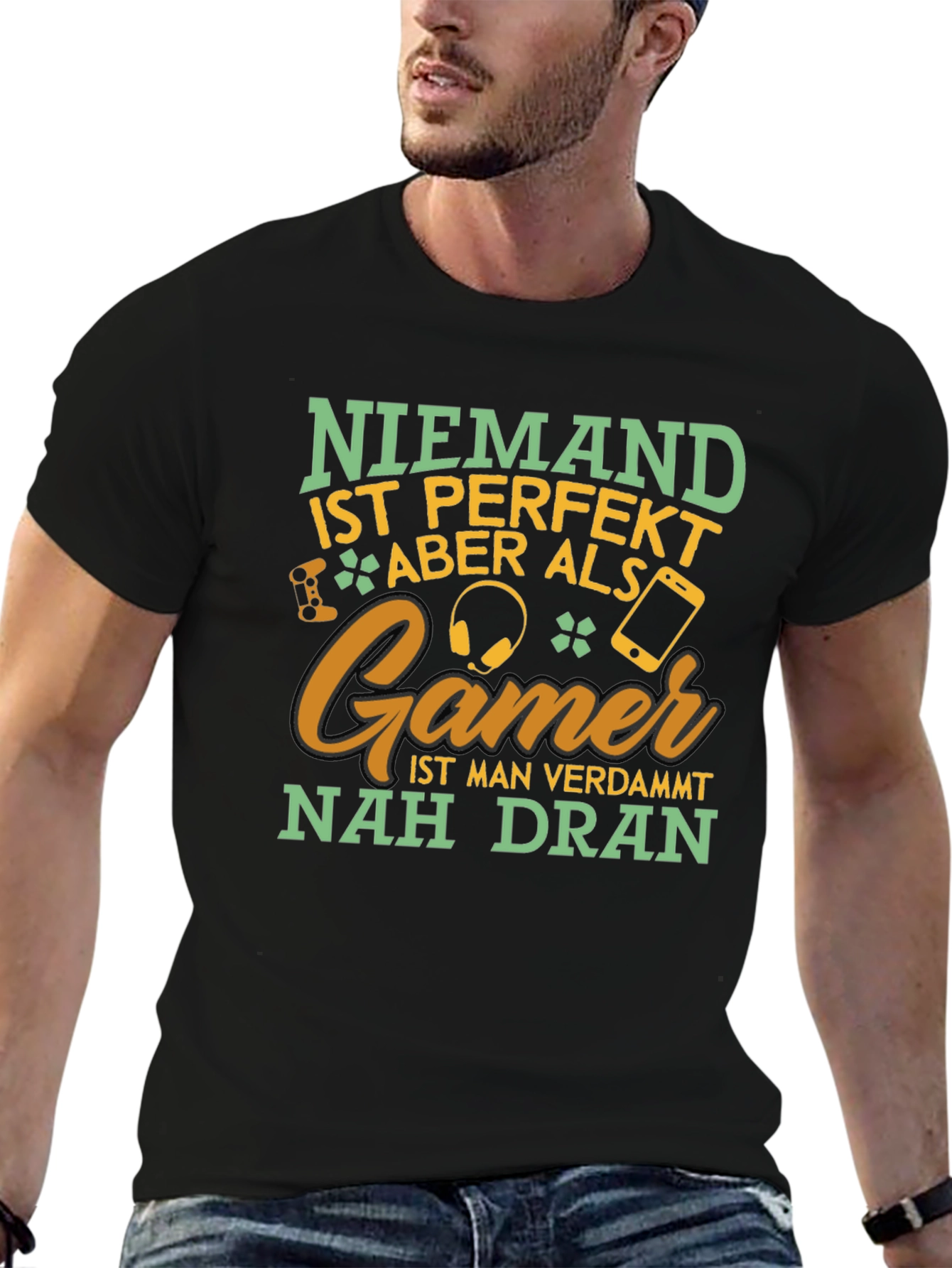 Gamer T-Shirt: Niemand Ist Perfekt Aber Als Gamer
