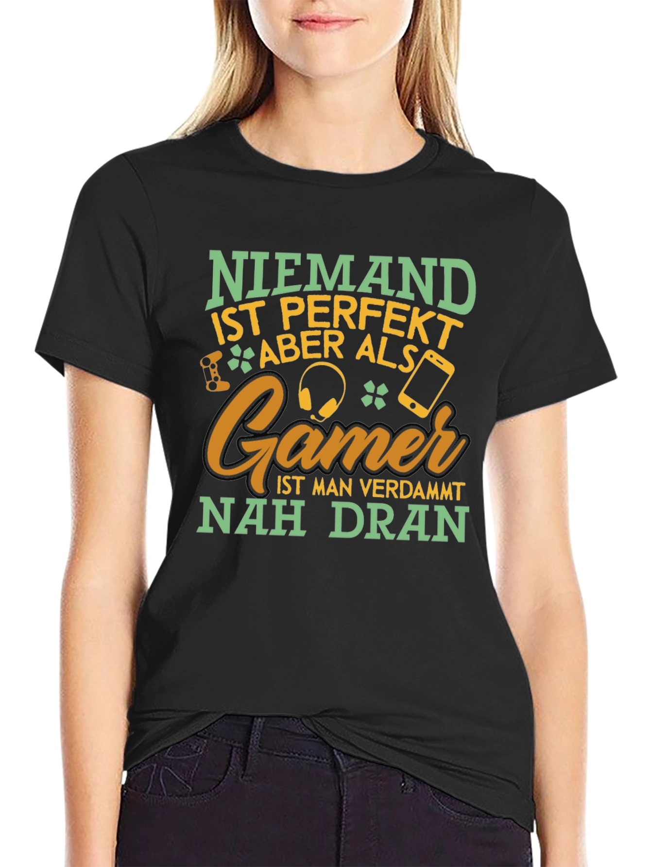 Gamer T-Shirt: Niemand Ist Perfekt Aber Als Gamer
