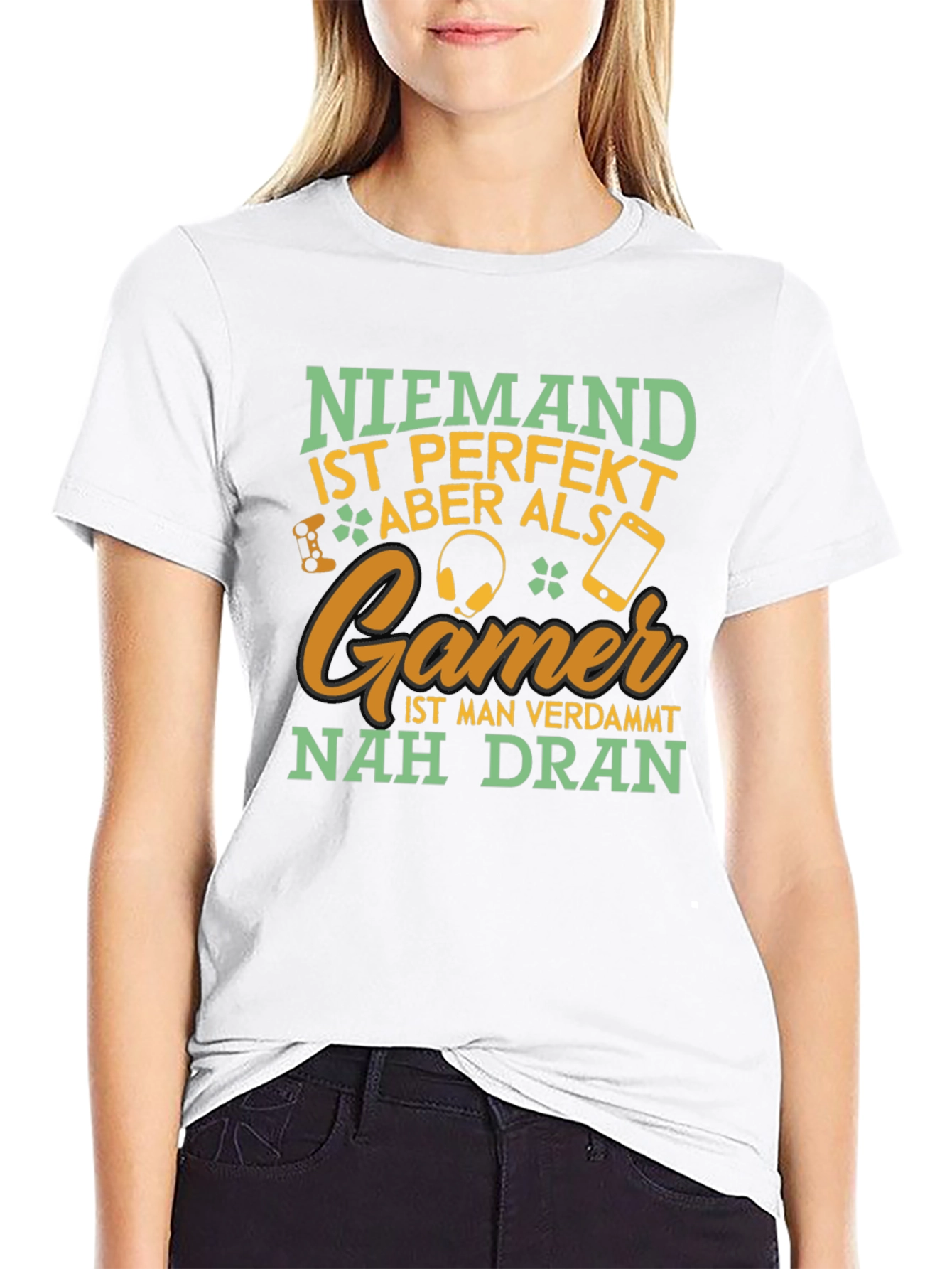 Gamer T-Shirt: Niemand Ist Perfekt Aber Als Gamer