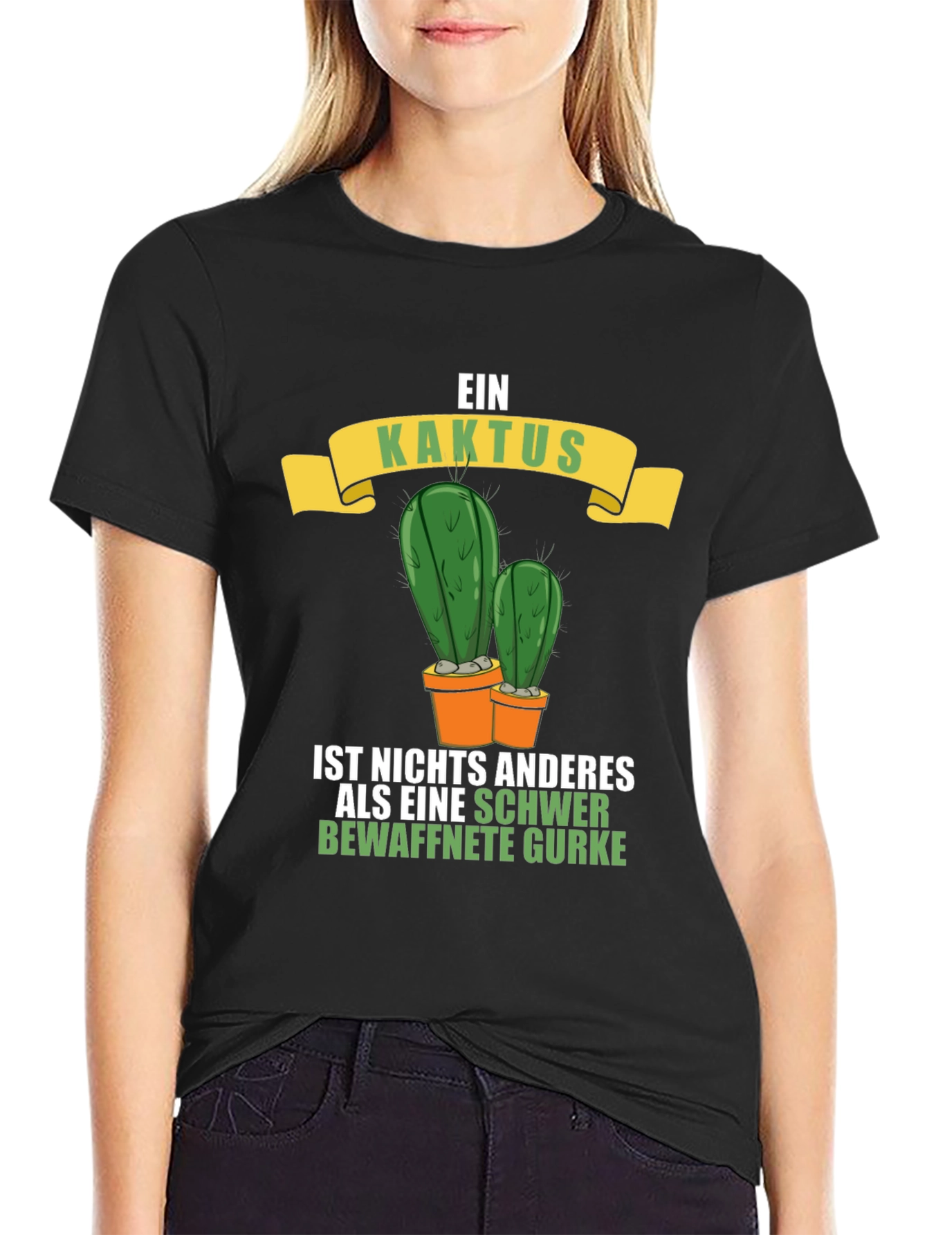 Ein Kaktus T-Shirt - Armed Cucumber Tee