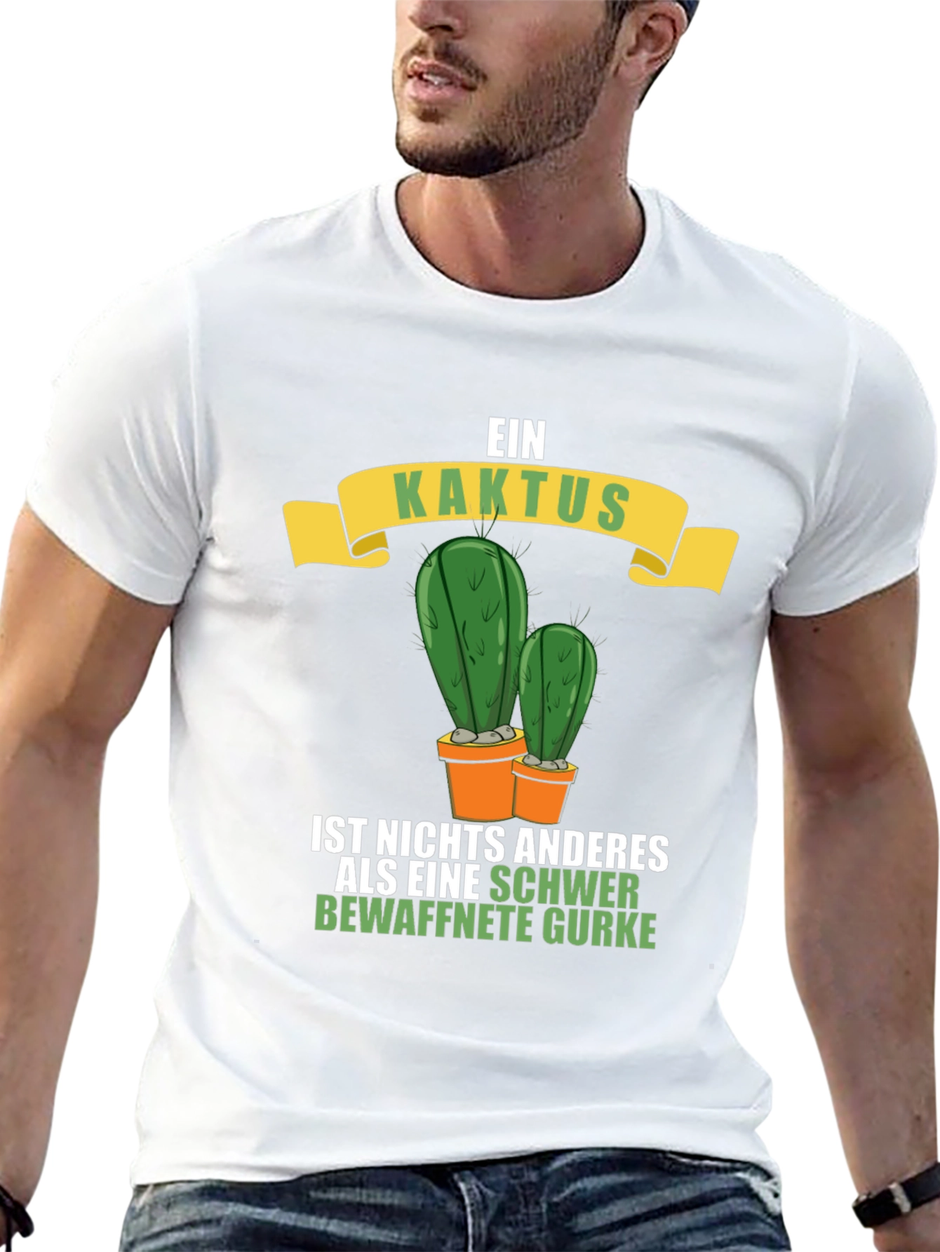 Ein Kaktus T-Shirt - Armed Cucumber Tee