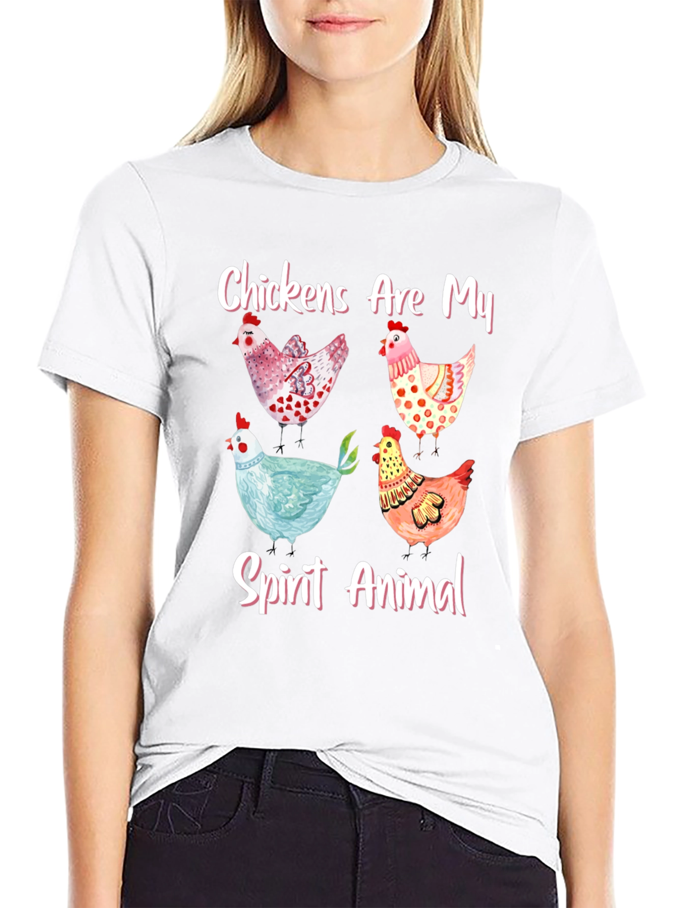 Chickens Are My Spirit Animal Graphic T-Shirt