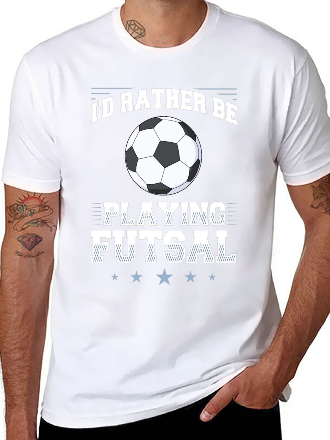 Futsal Lover Graphic Tee: Id Rather Be Playing