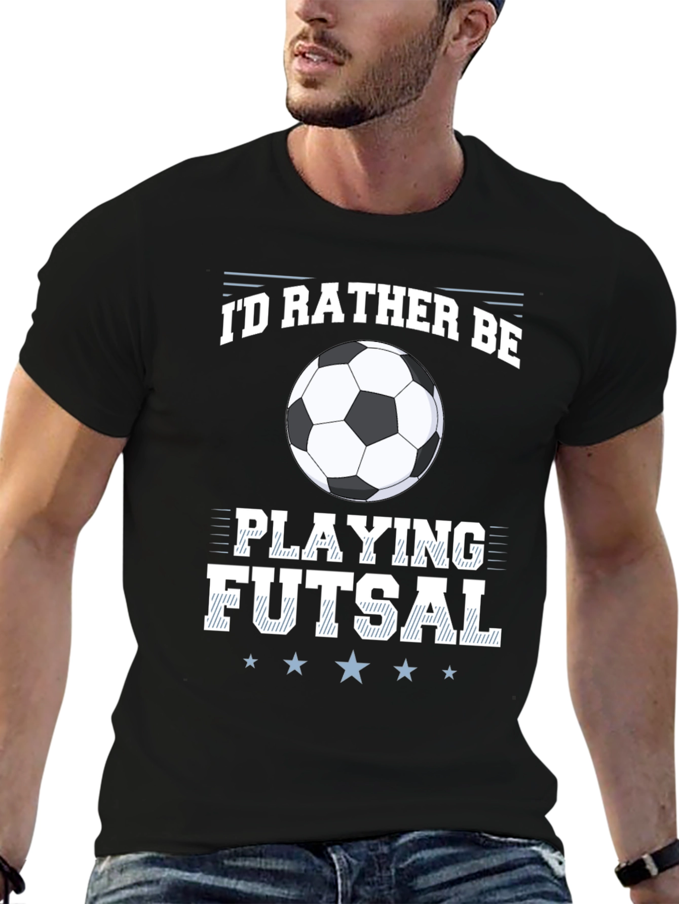 Futsal Lover Graphic Tee: Id Rather Be Playing