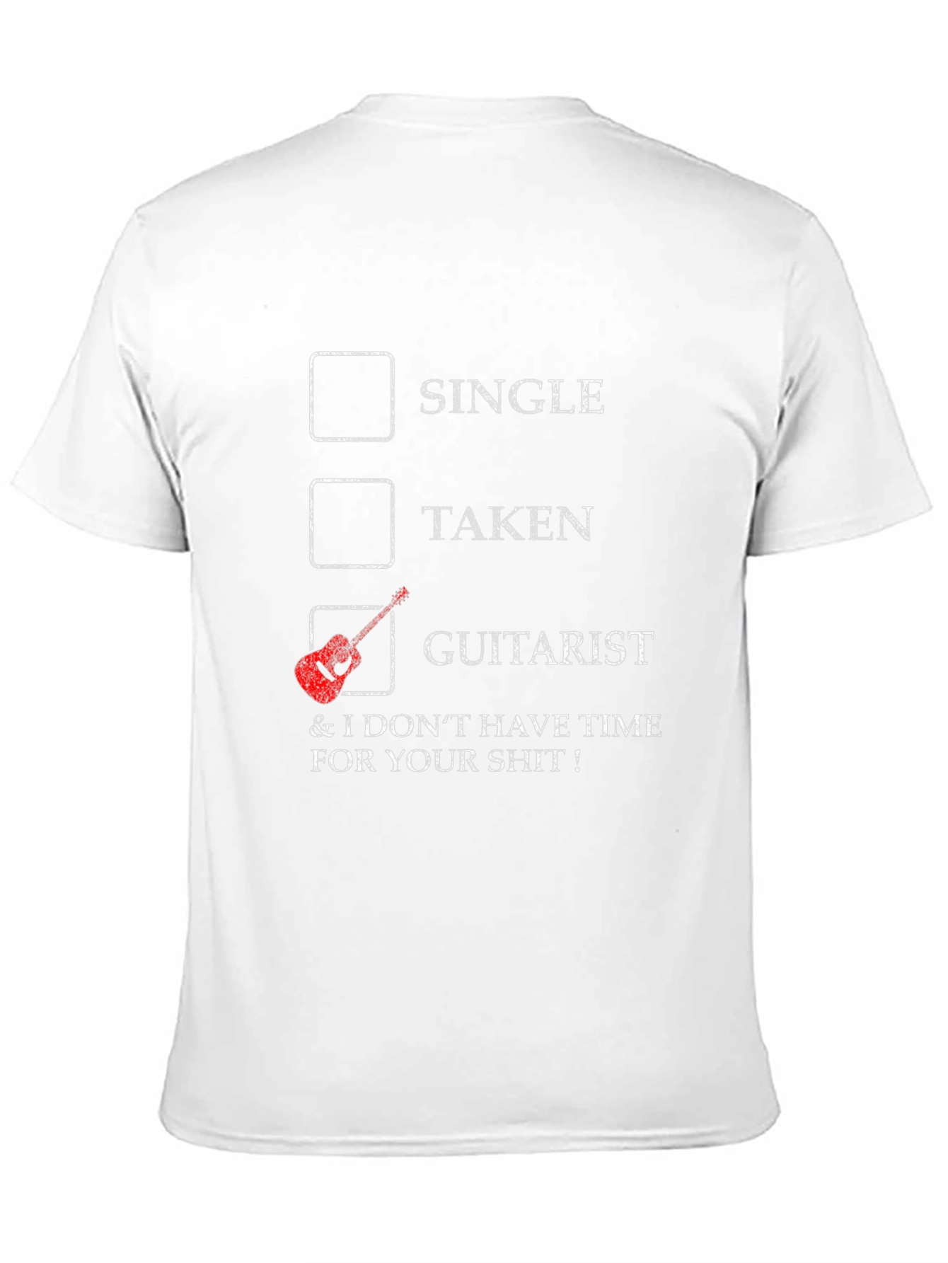 Guitarist T-Shirt - Single Taken Graphic Tee