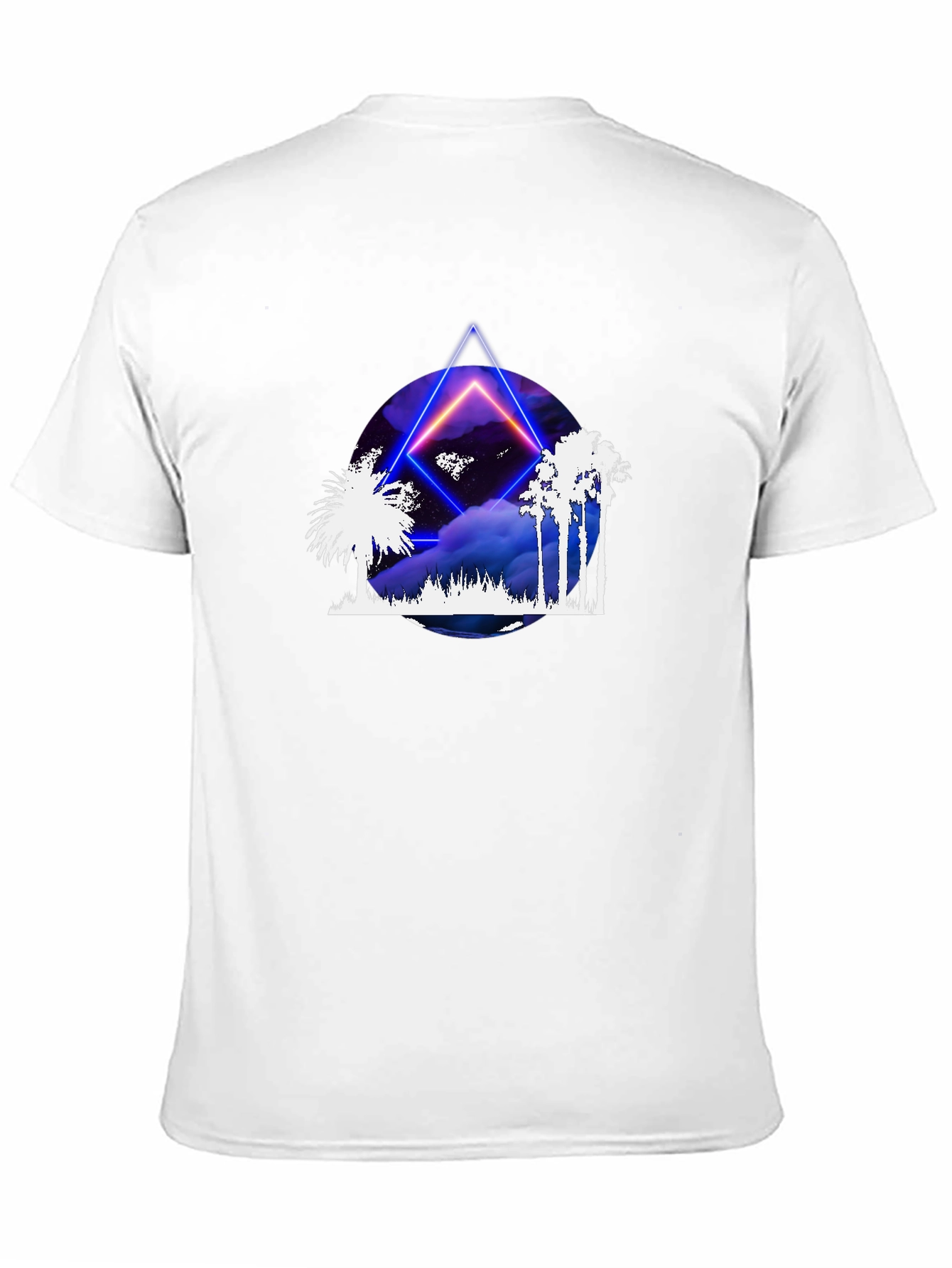 Neon Palm Tree T-Shirt - Retro Graphic Tee