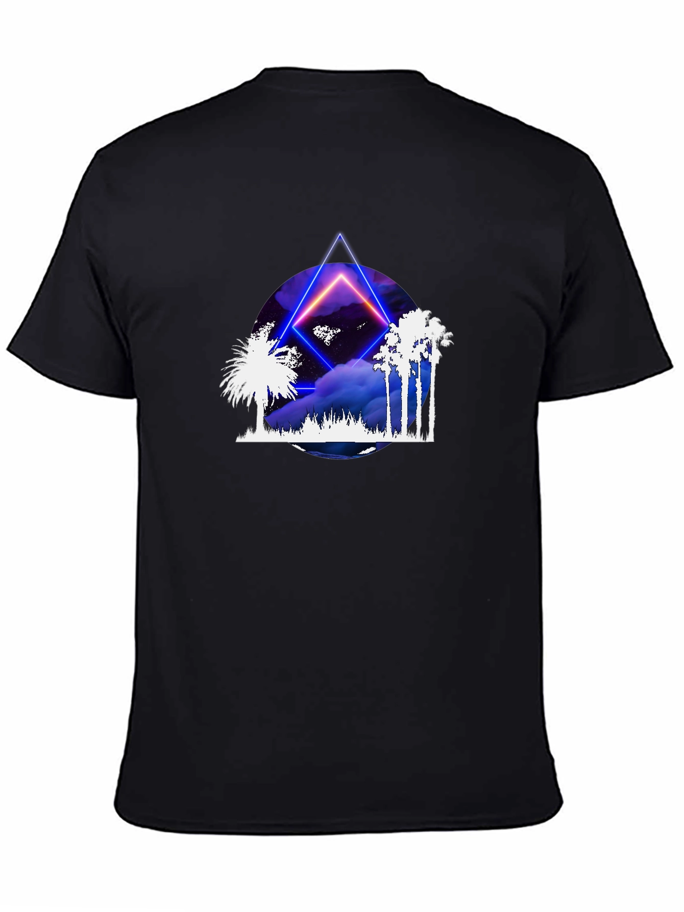 Neon Palm Tree T-Shirt - Retro Graphic Tee