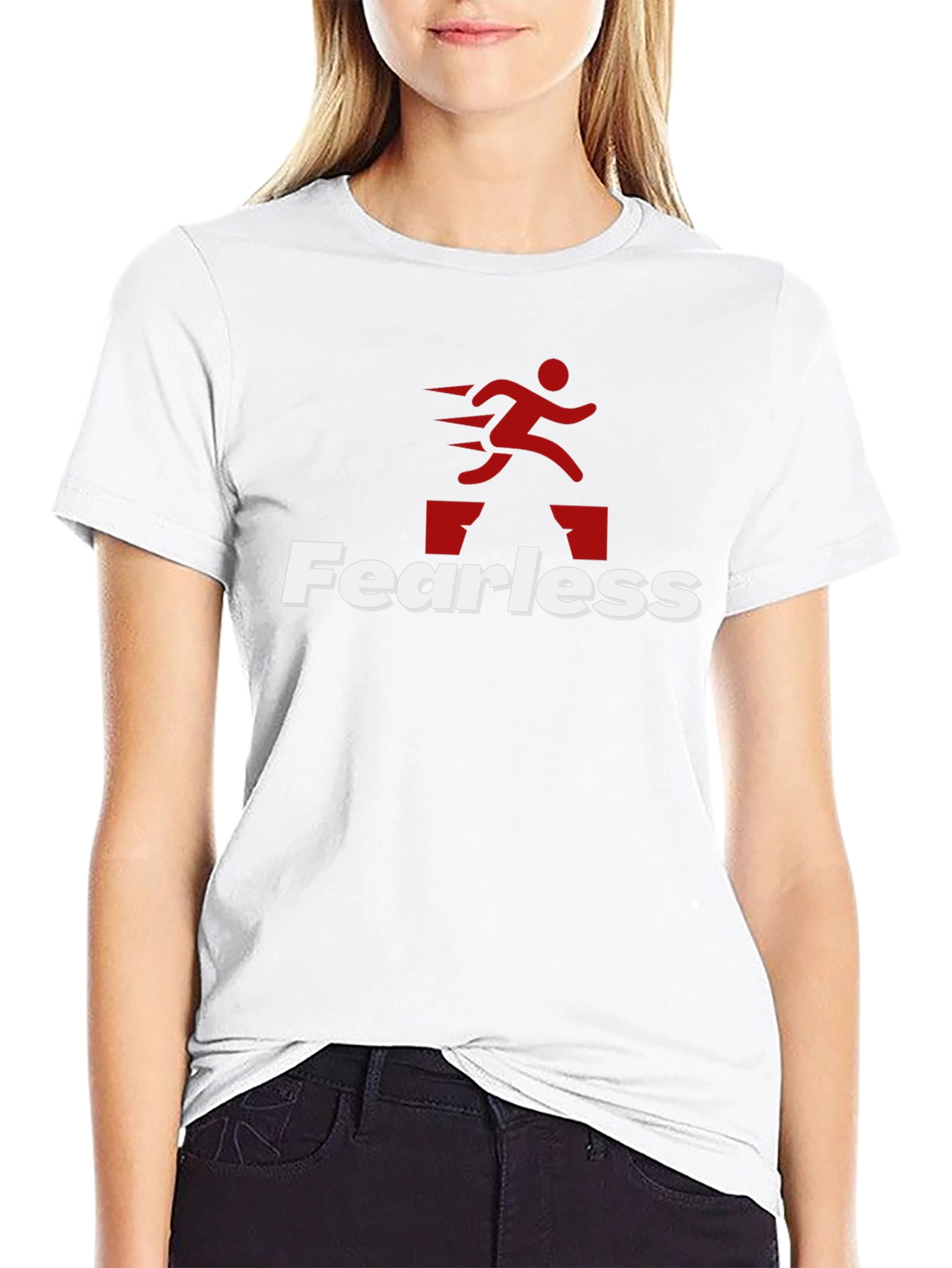 Fearless Hurdle Jumper Graphic Tee - Black