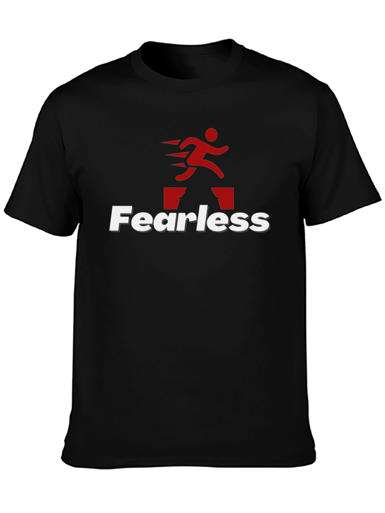Fearless Hurdle Jumper Graphic Tee - Black