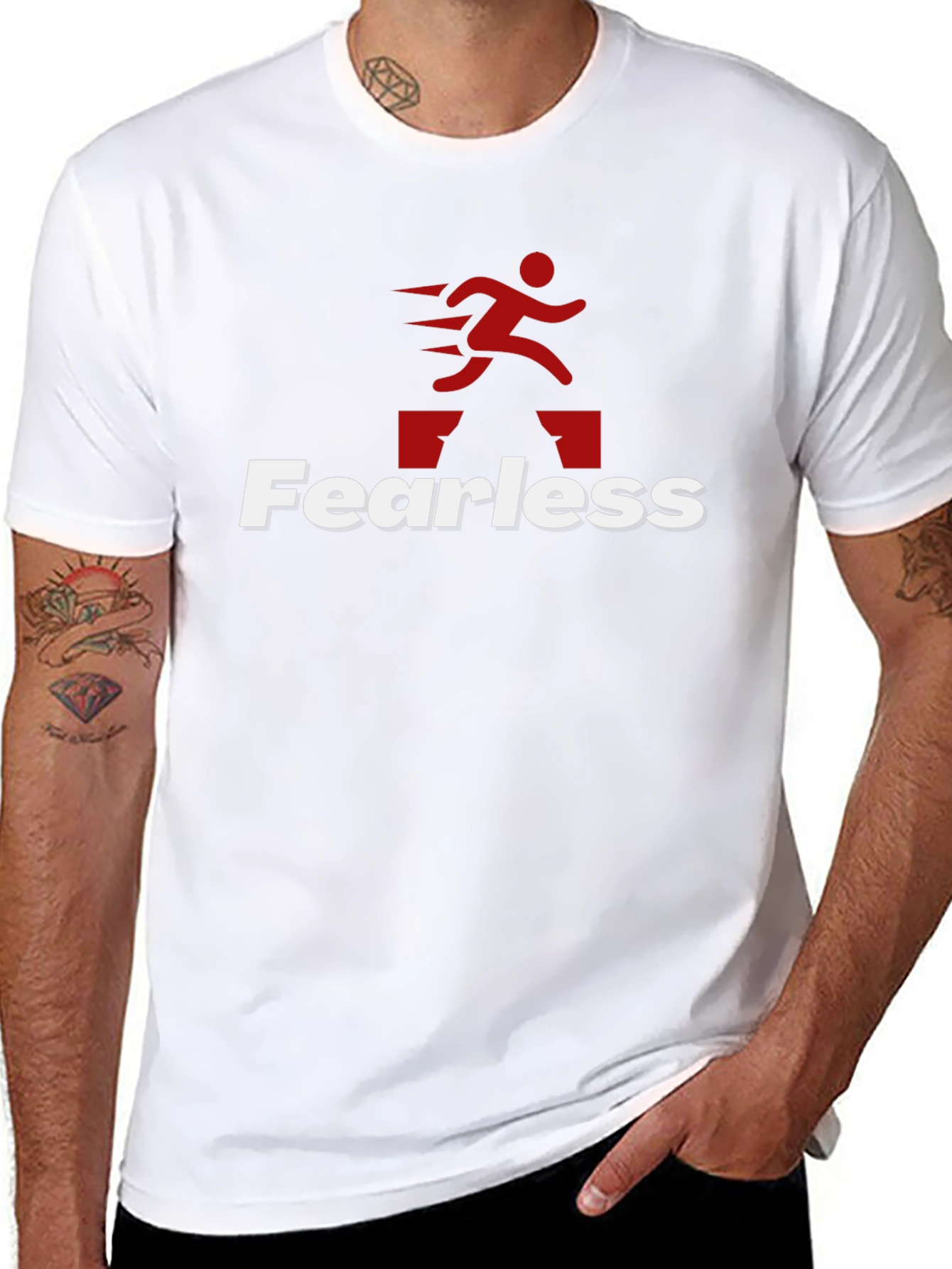 Fearless Hurdle Jumper Graphic Tee - Black