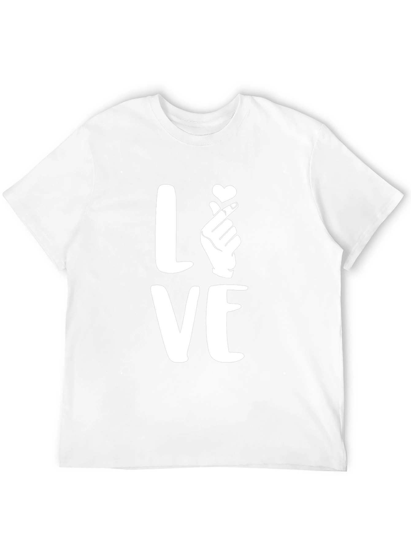 Love Hand Sign Black T-Shirt